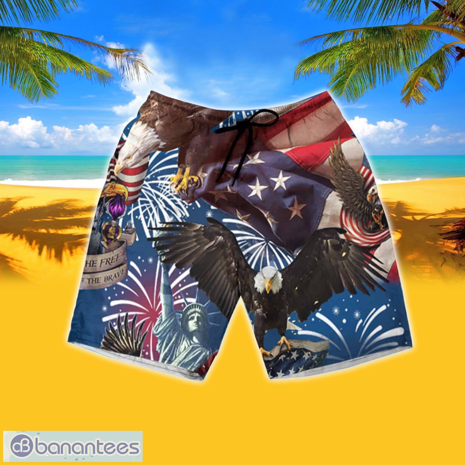 Buffalo Bills Tropical Hawaiian Shirt And Shorts Happy Summer Gift For Fans  - Banantees