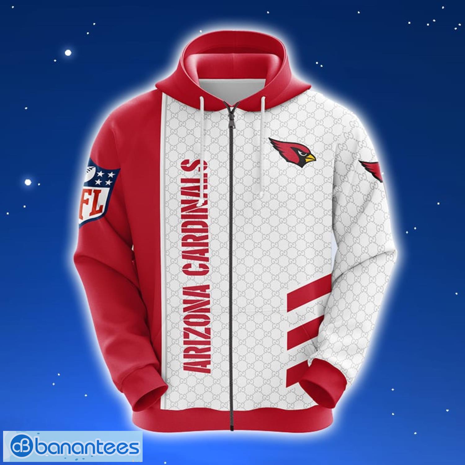 Arizona Cardinals NFL Red 3D Hoodie Zip Hoodie For Men And Women Sport Gift  - Banantees