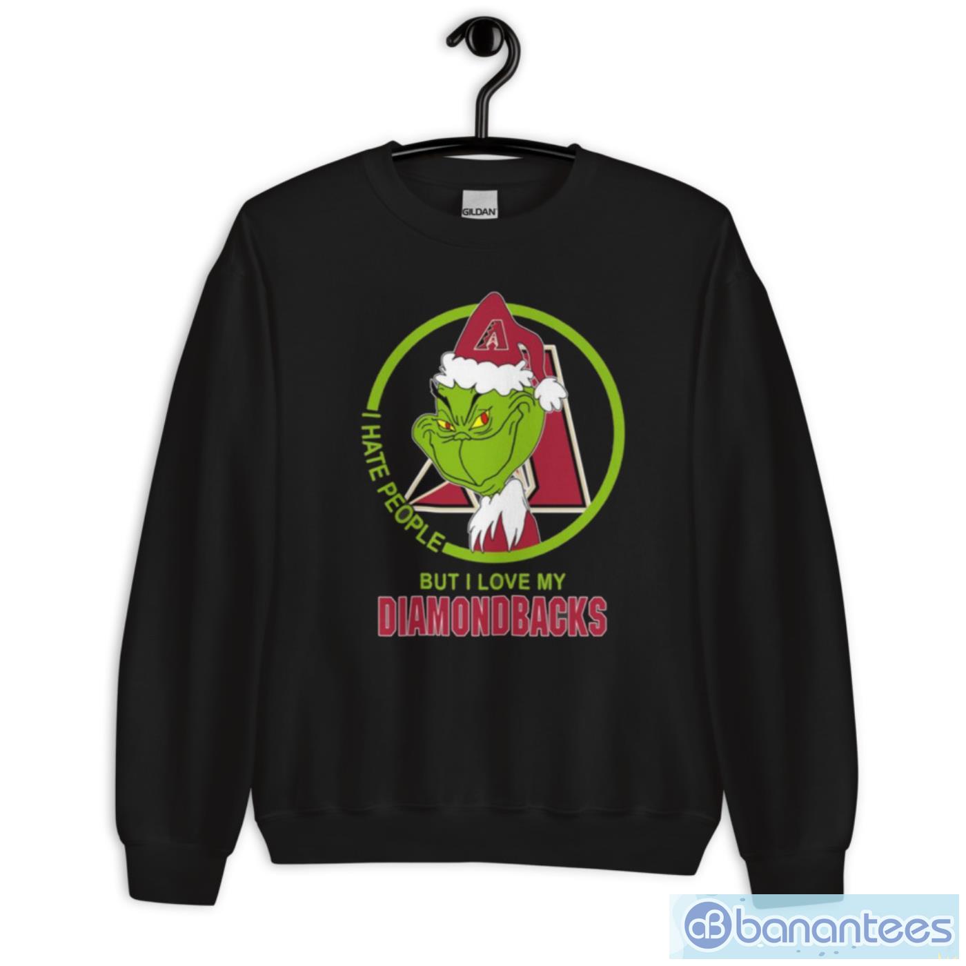 Arizona Diamondbacks MLB Christmas Grinch I Hate People But I Love My Favorite Baseball Team T Shirt - Unisex Heavy Blend Crewneck Sweatshirt Arizona Diamondbacks MLB Christmas Grinch I Hate People But I Love My Favorite Baseball Team T Shirt - Unisex Heavy Blend Crewneck Sweatshirt