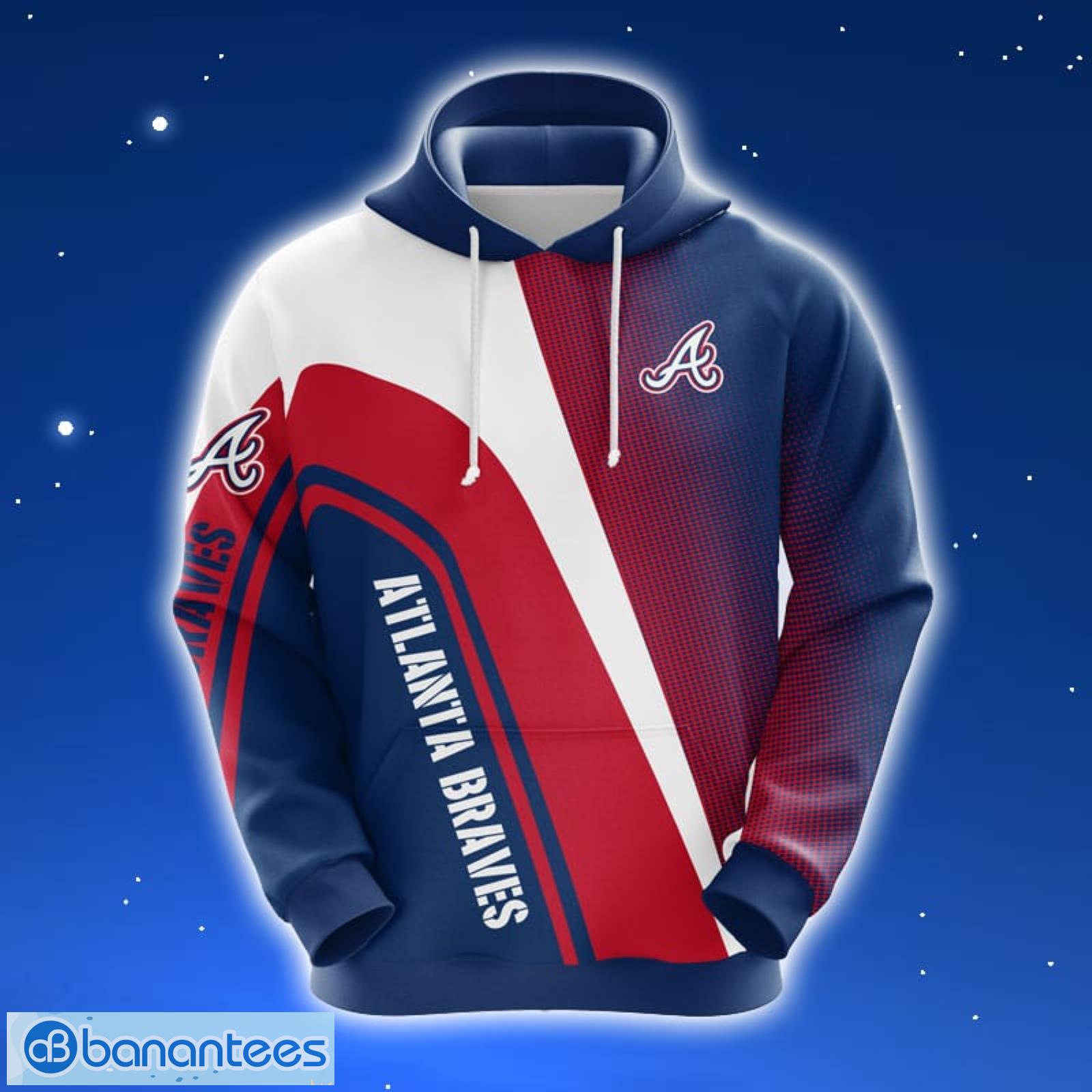 New Design MLB Atlanta Braves 3D Hoodie, Atlanta Braves Gift Idea