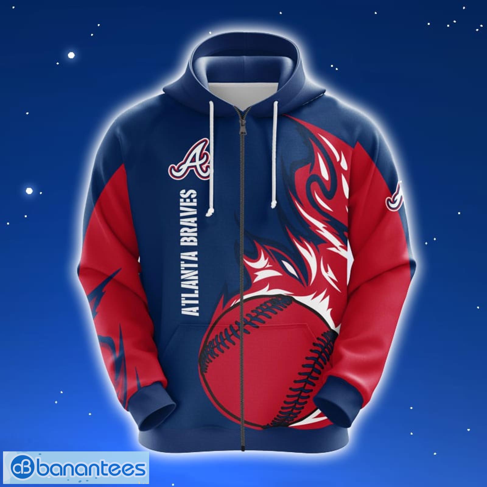 Atlanta Braves MLB Camouflage Red Blue Unisex Hoodie, Zip Hoodie 3D All  Over Print