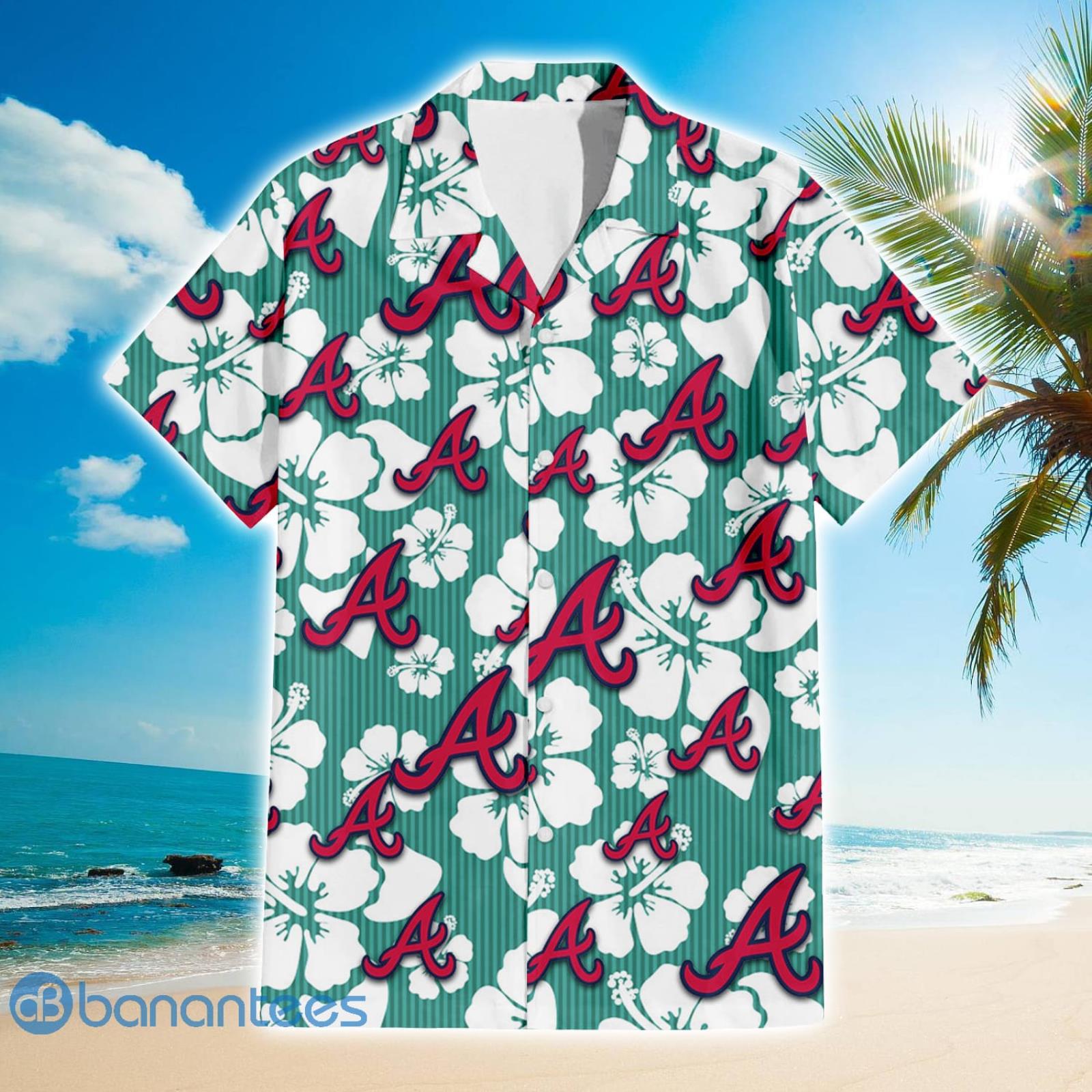 Atlanta Braves Tropical 3D Hawaiian Shirt For Fans - Banantees