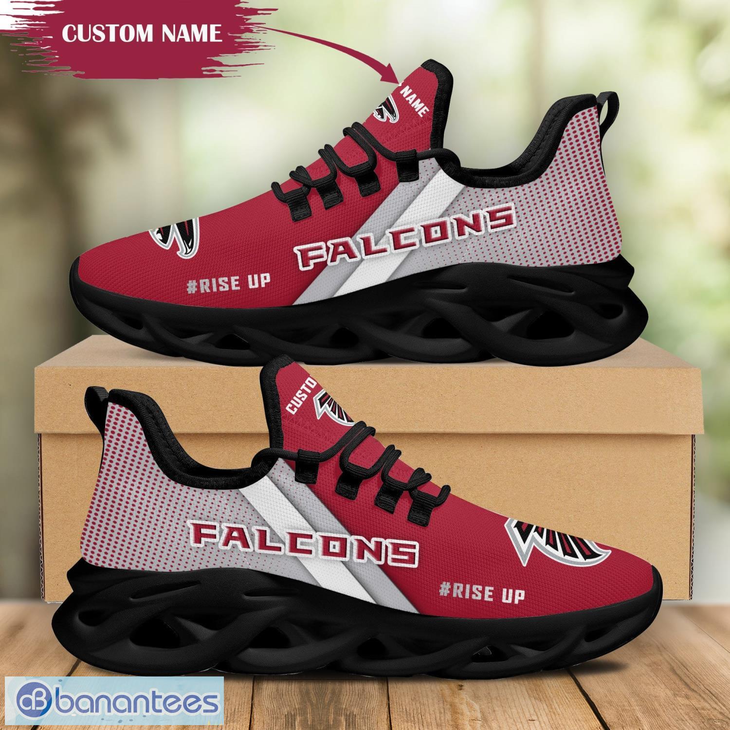 NFL Atlanta Falcons Red Black Max Soul Shoes Running Sneakers - T-shirts  Low Price