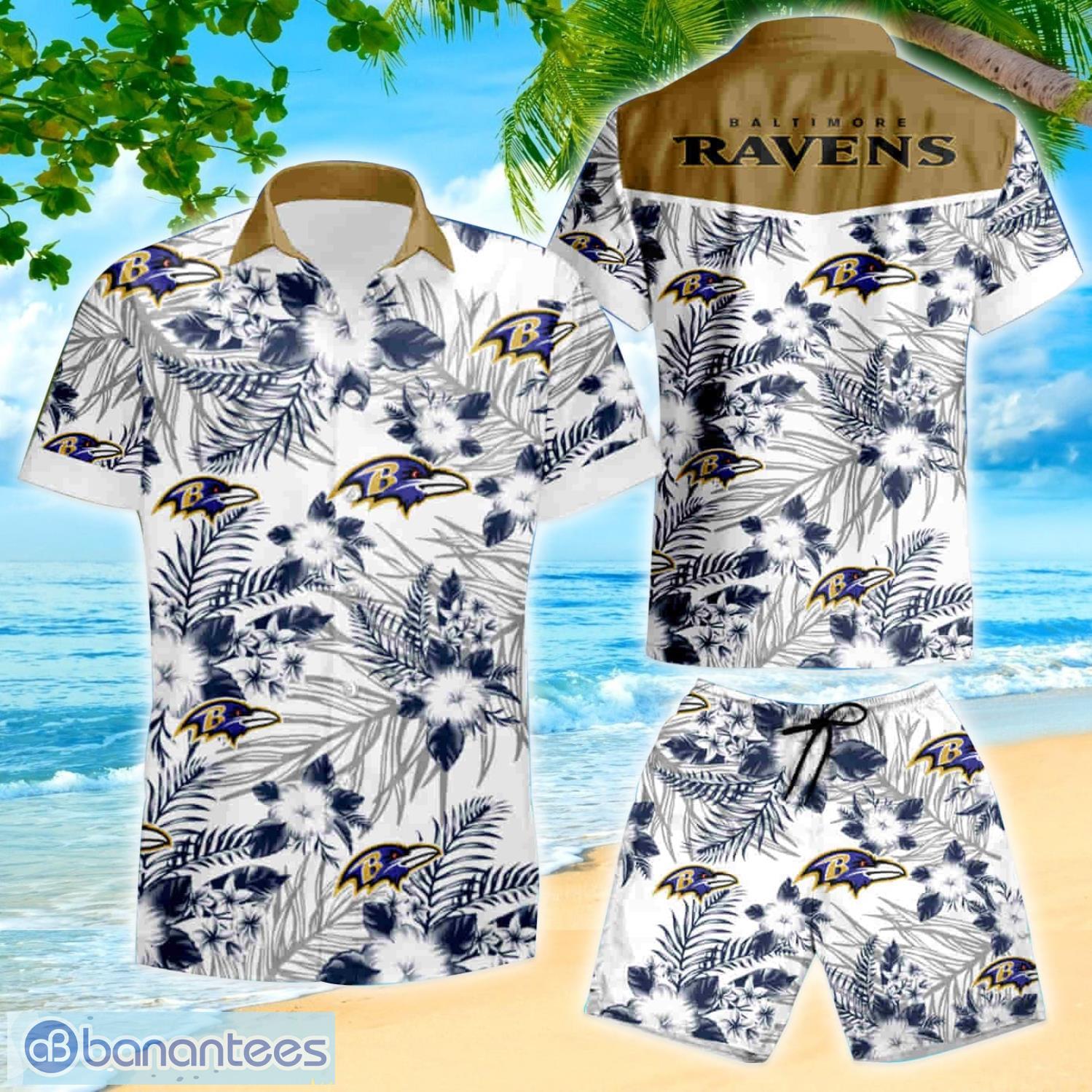 Baltimore Ravens Logo Summer For Men All Over Printed Hawaiian Shirt And  Short