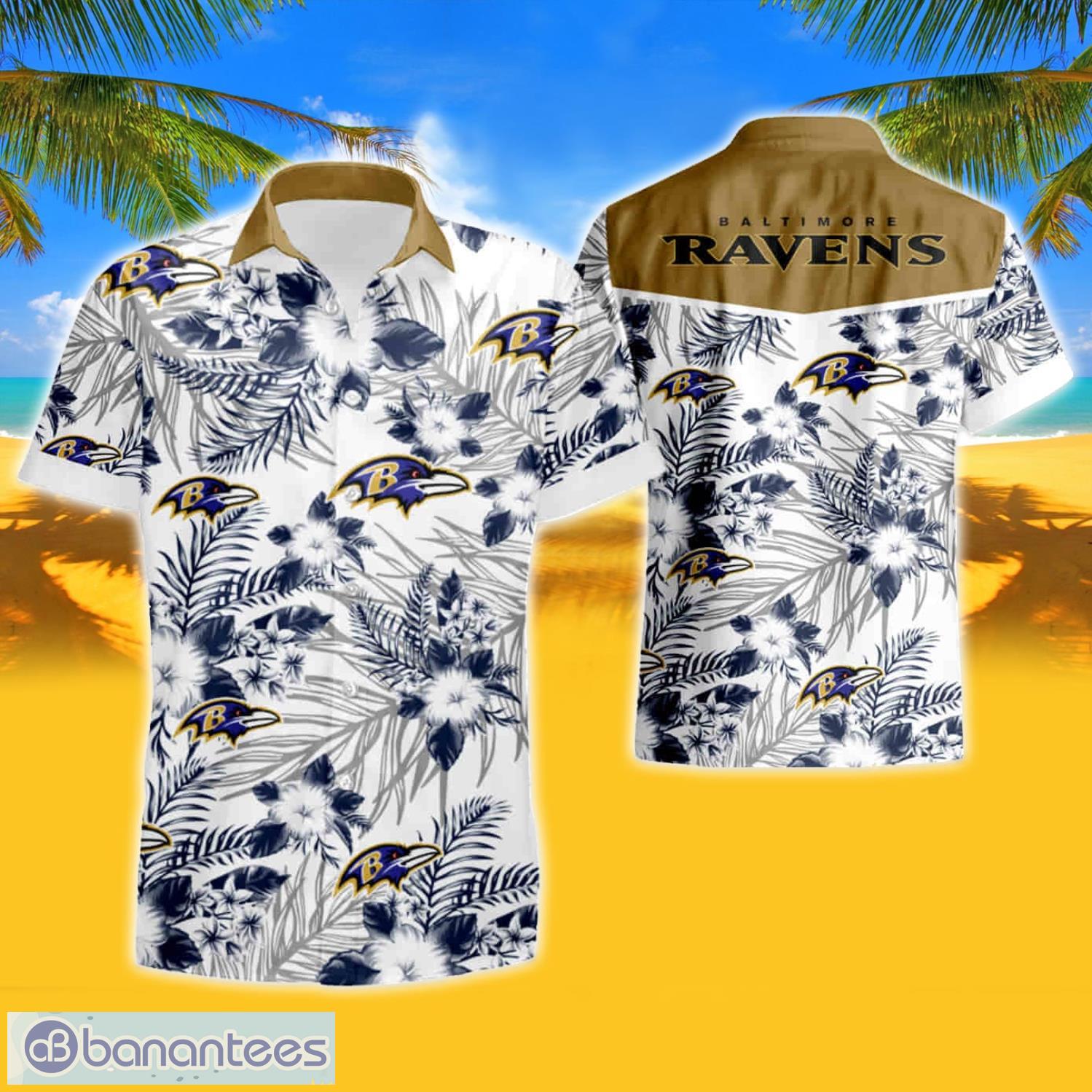 Baltimore Ravens Tommy Bahama Hawaiian Shirt And Shorts Happy Summer Gift  For Fans - Banantees