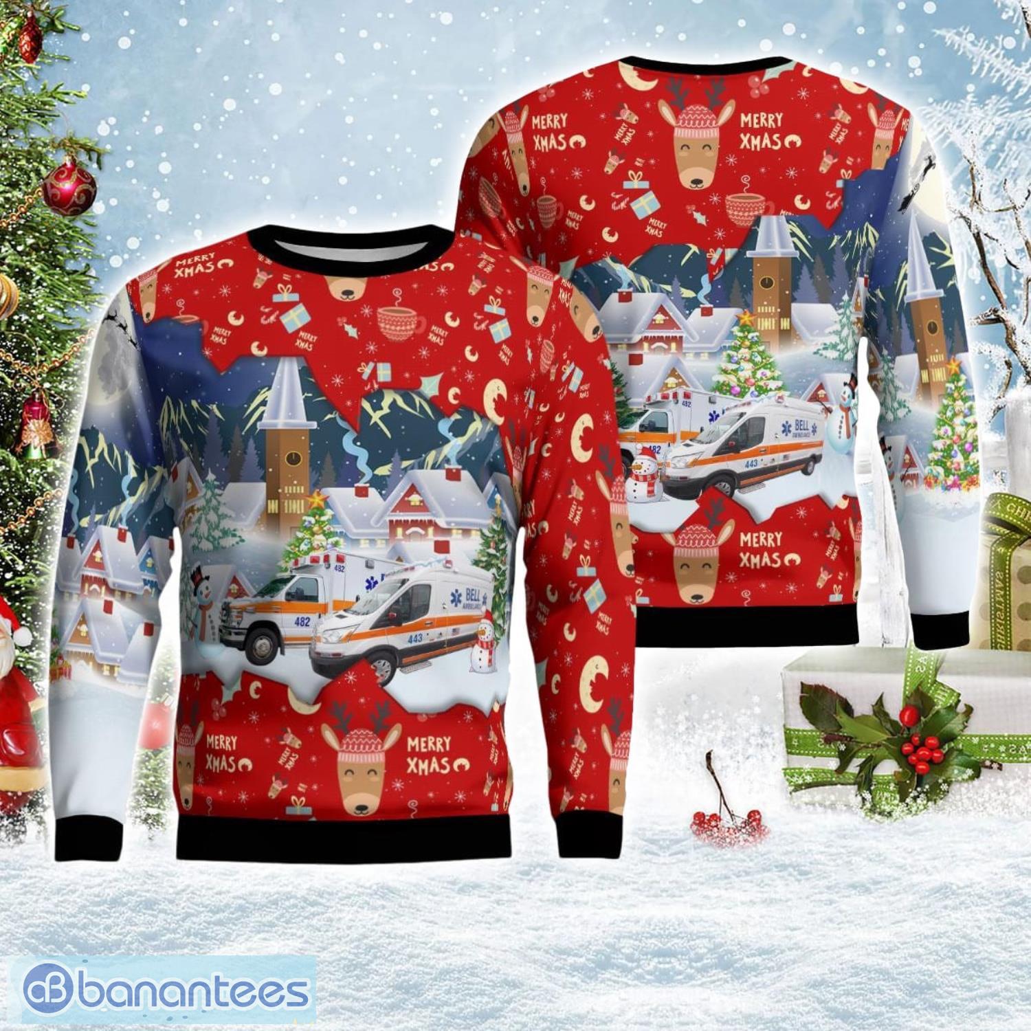 Bell Ambulance Milwaukee Wisconsin Ugly Sweater Christmas Gift For Men And  Women - Banantees