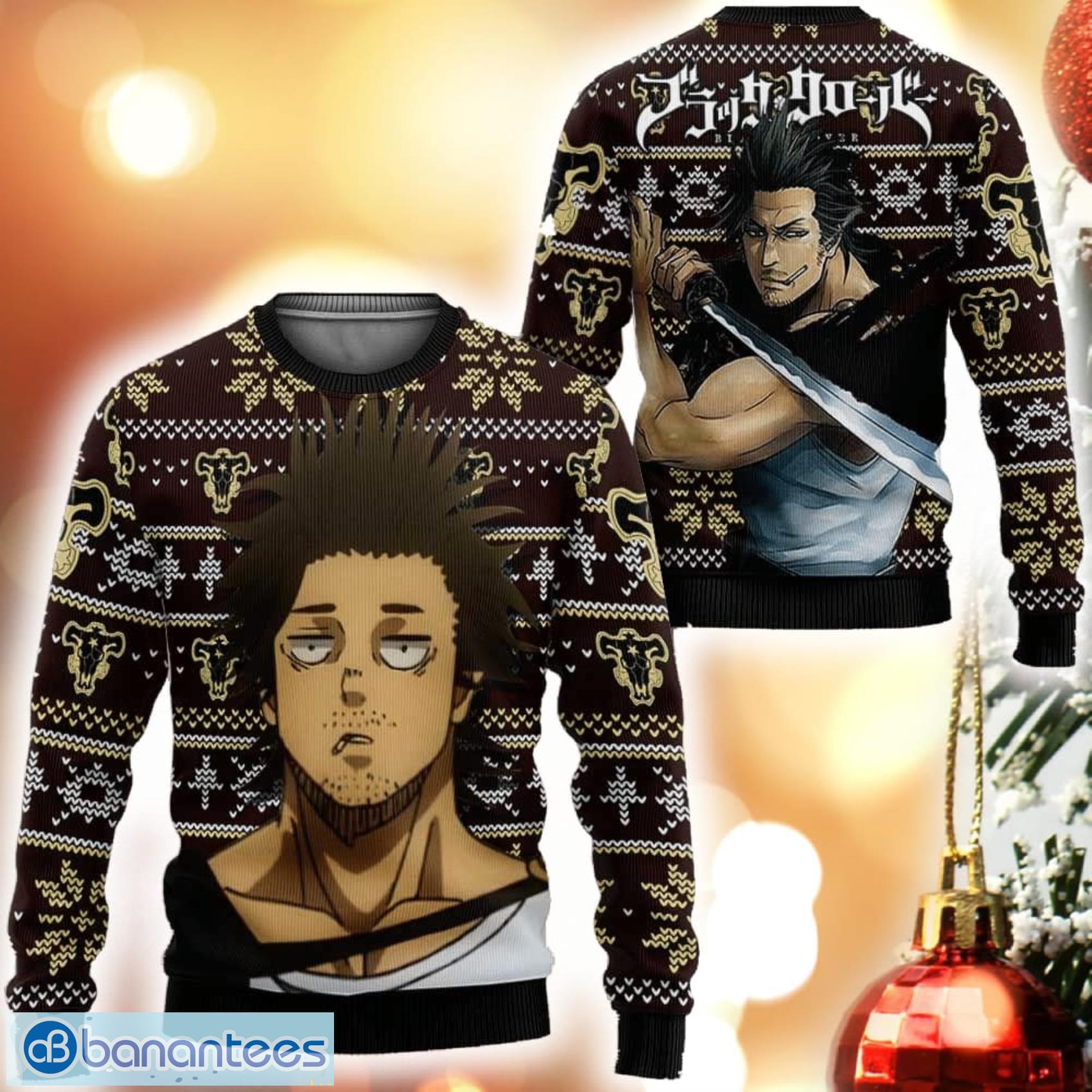 Black Clover Anime Sukehiro Yami 18 AOP Print Chirstmas Ugly Sweater Gifts  Black Clover Anime - Banantees