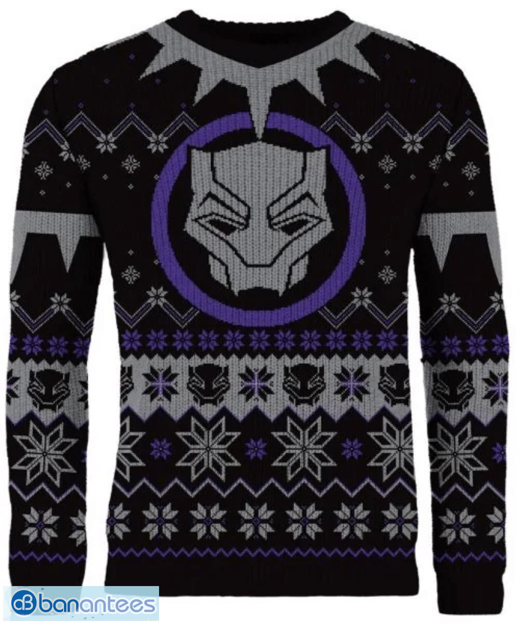 Black Panther Wakandan Wishes Christmas SweaterBlack Panther Christmas Gift Product Photo 1