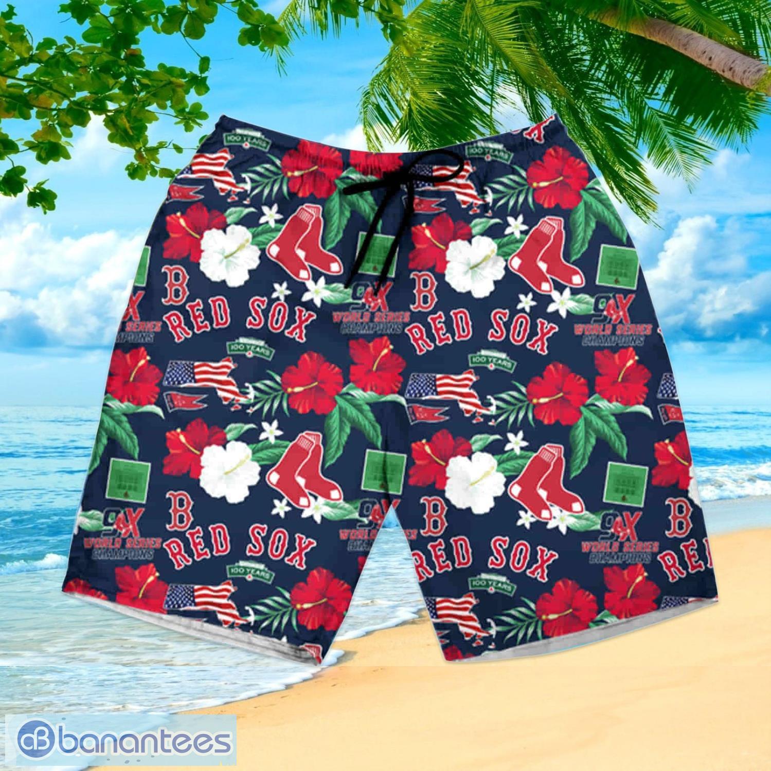 Boston Red Sox Mlb Summer Hawaiian Shirt And Shorts Happy Summer Gift For  Fans - Banantees