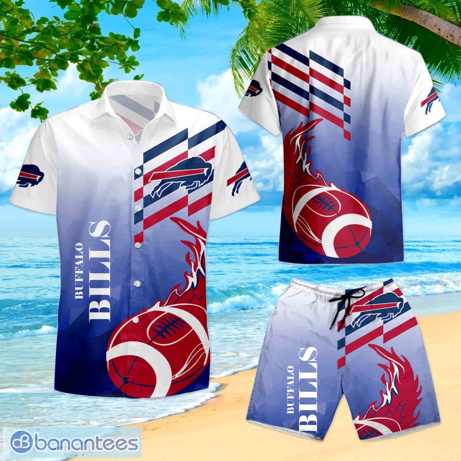 Buffalo Bills Hawaiian Shorts and Shirt Summer Beach Shirt Full Over Printt  - Banantees