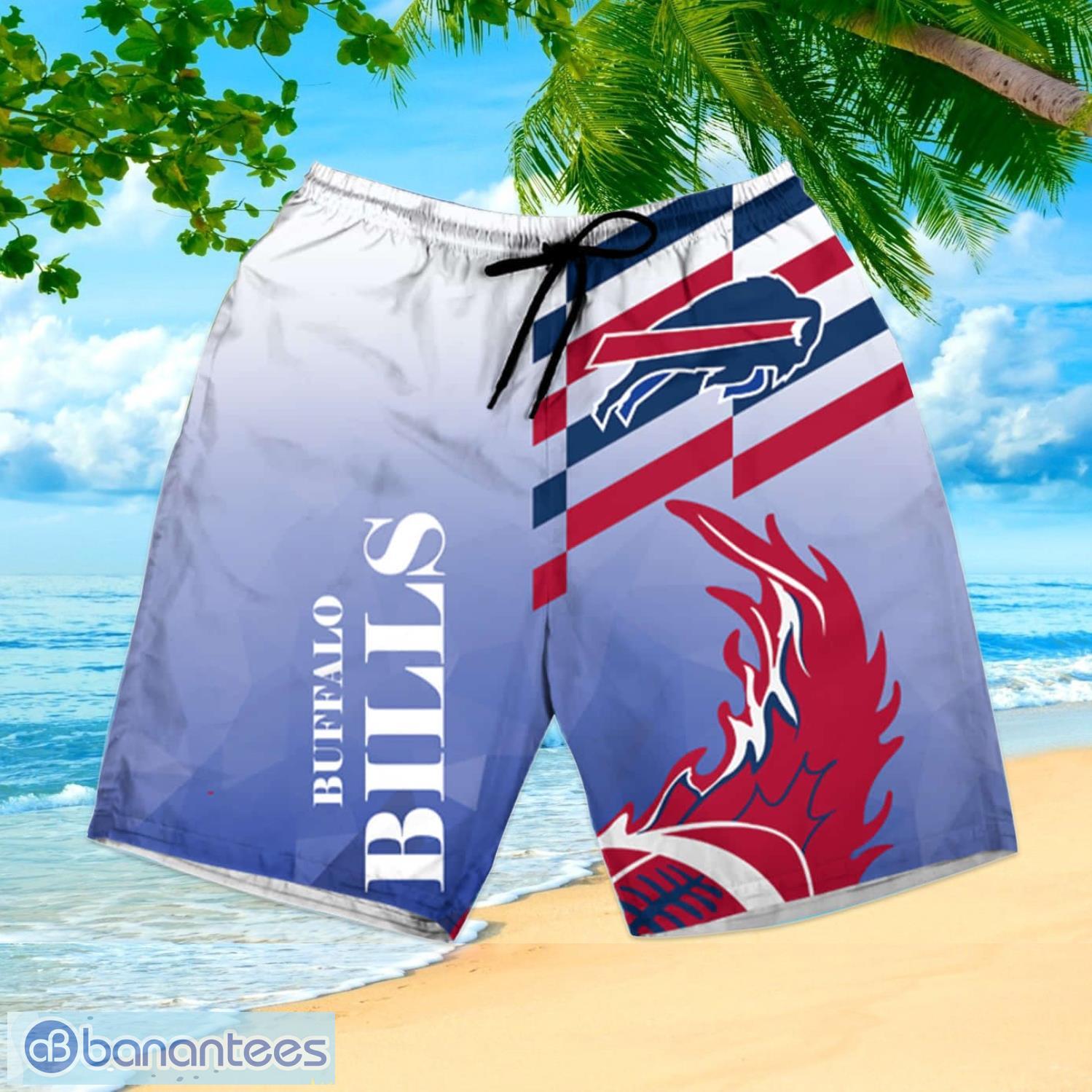 Buffalo Bills Summer Beach Shirt and Shorts Full Over Print - Banantees