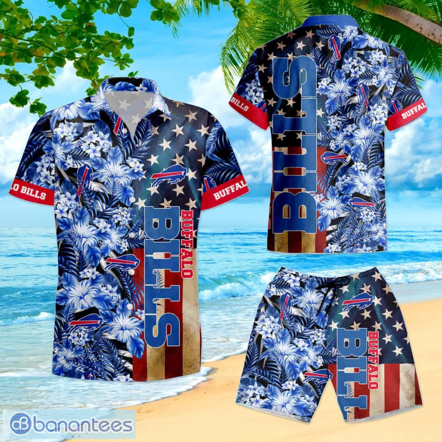 Buffalo Bills Kingkong Godzilla Hawaiian Shirt And Shorts Happy Summer Gift  For Fans - Banantees