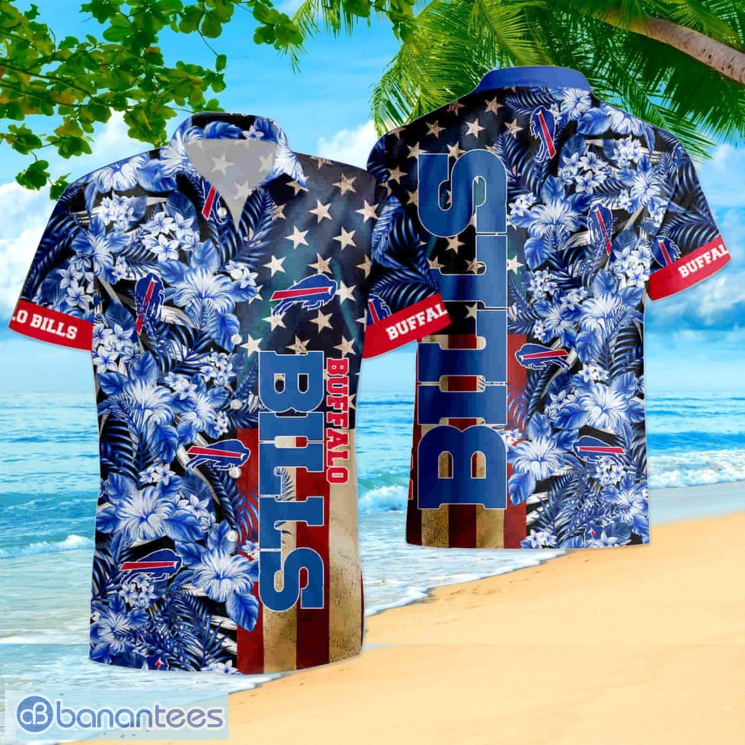 Buffalo Bills Custom Name NFL Floral Hawaiian Shirt And Shorts Gift For Men  And Women Fans - Banantees