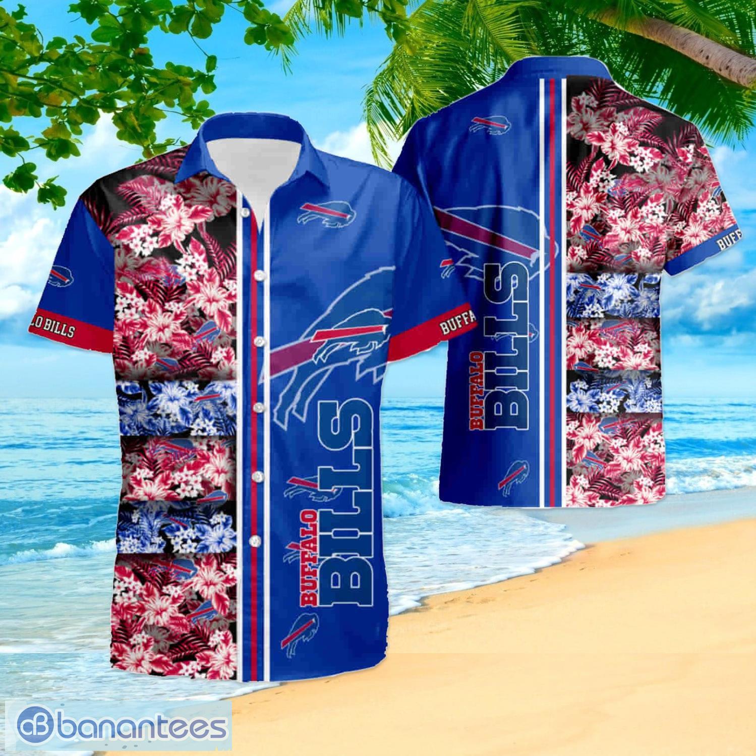 Buffalo Bills Hawaiian Shirt Parrot Pattern Beach Lovers Gift