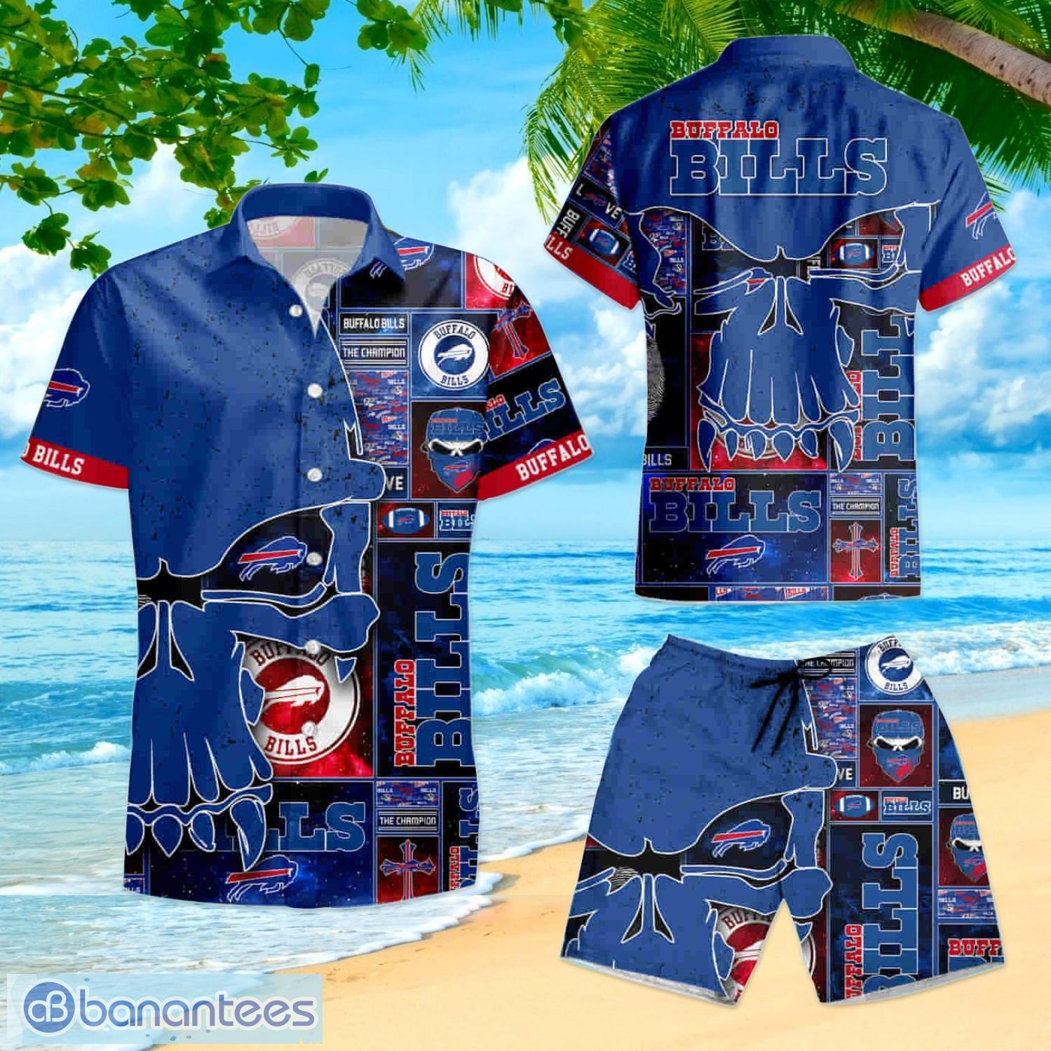 Buffalo Bills Graphic Flower Patterns Hawaiian Shirt And Shorts Happy  Summer Gift For Fans - Banantees