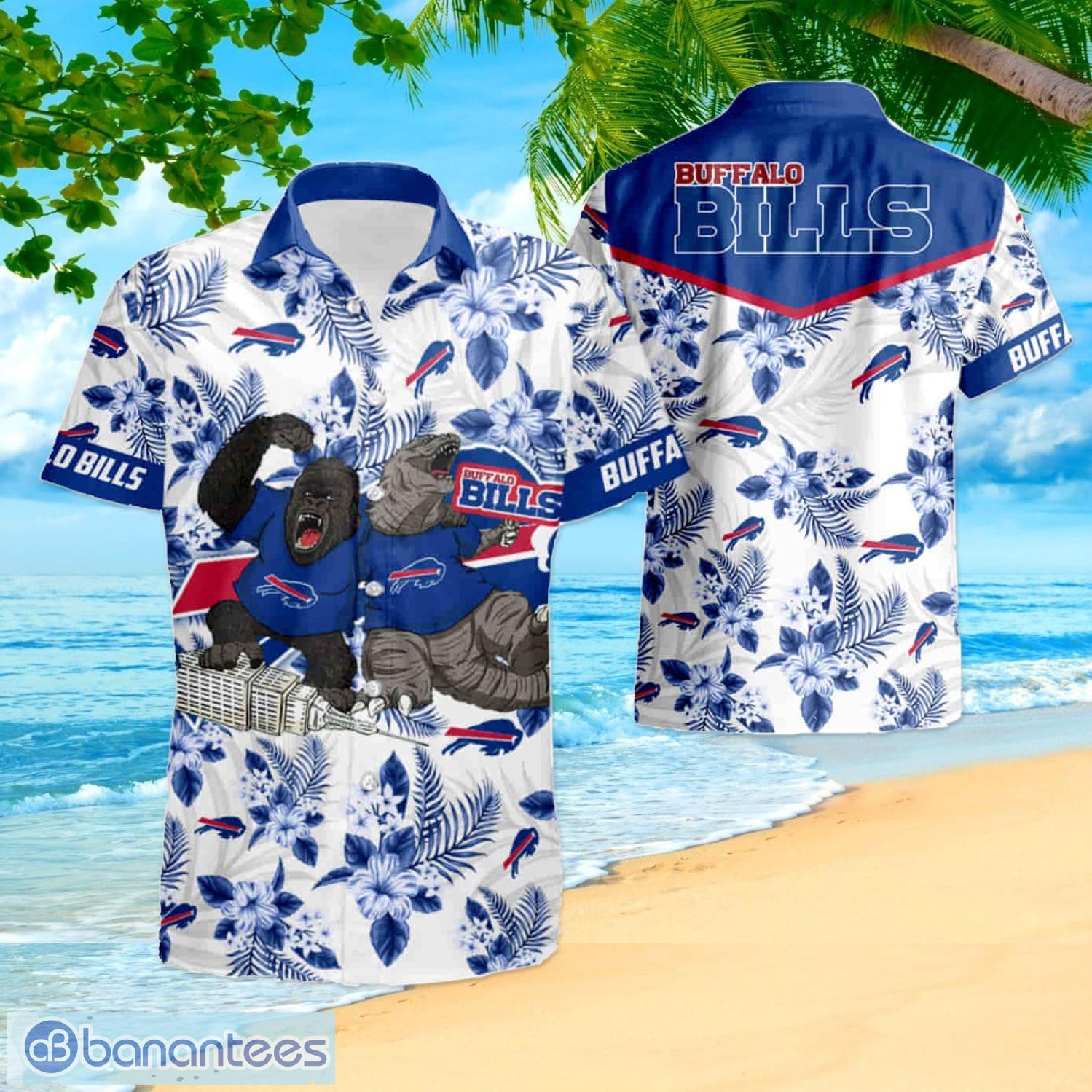 Buffalo Bills Hawaiian Shorts and Shirt Summer Beach Shirt Full Over Printt  - Banantees