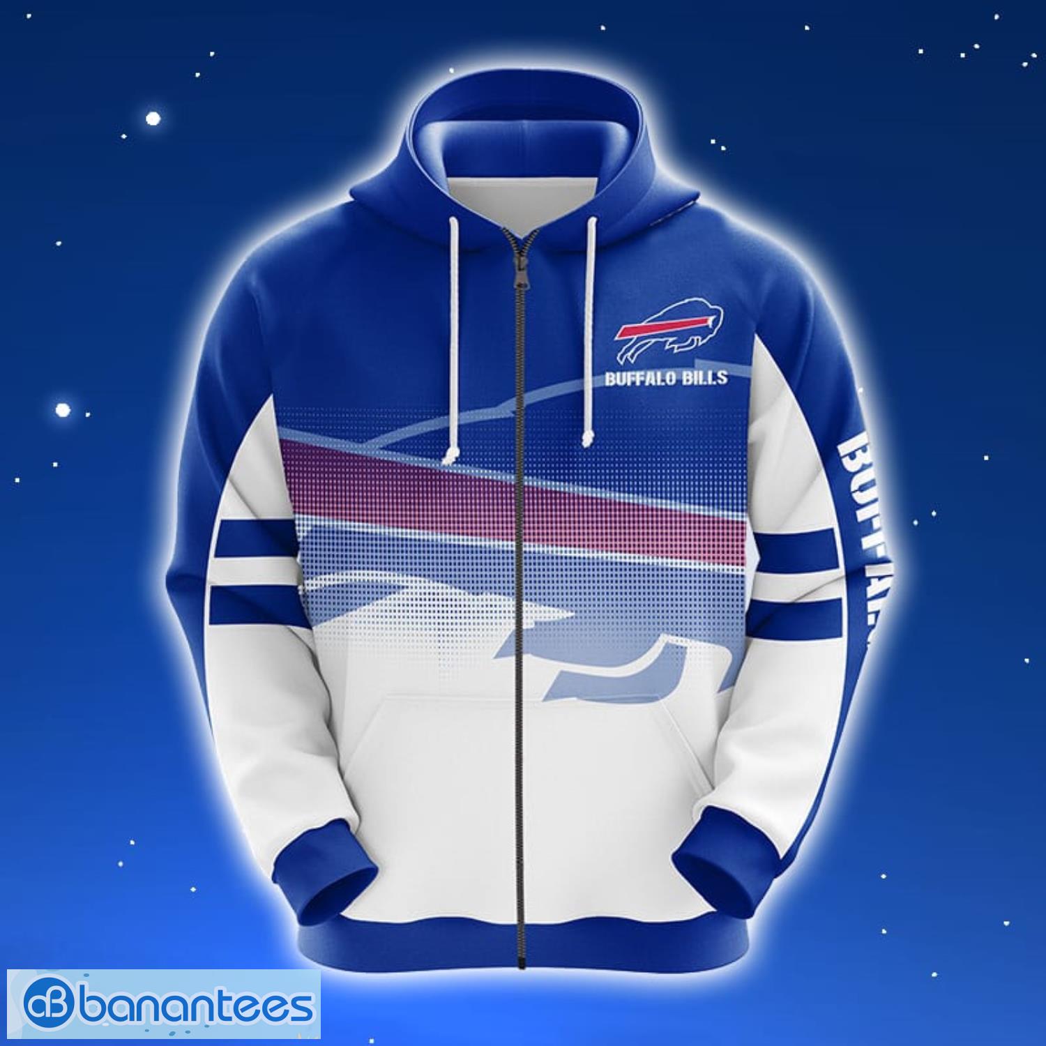 Buffalo Bills Hoodie 3D Blue Sweatshirt