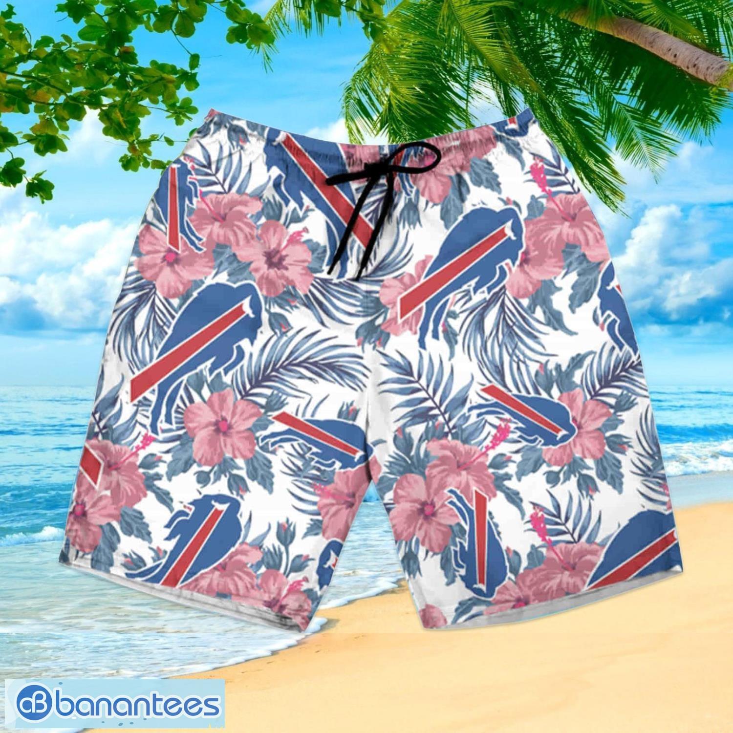 Buffalo Bills Custom Name NFL Floral Hawaiian Shirt And Shorts Gift For Men  And Women Fans - Banantees