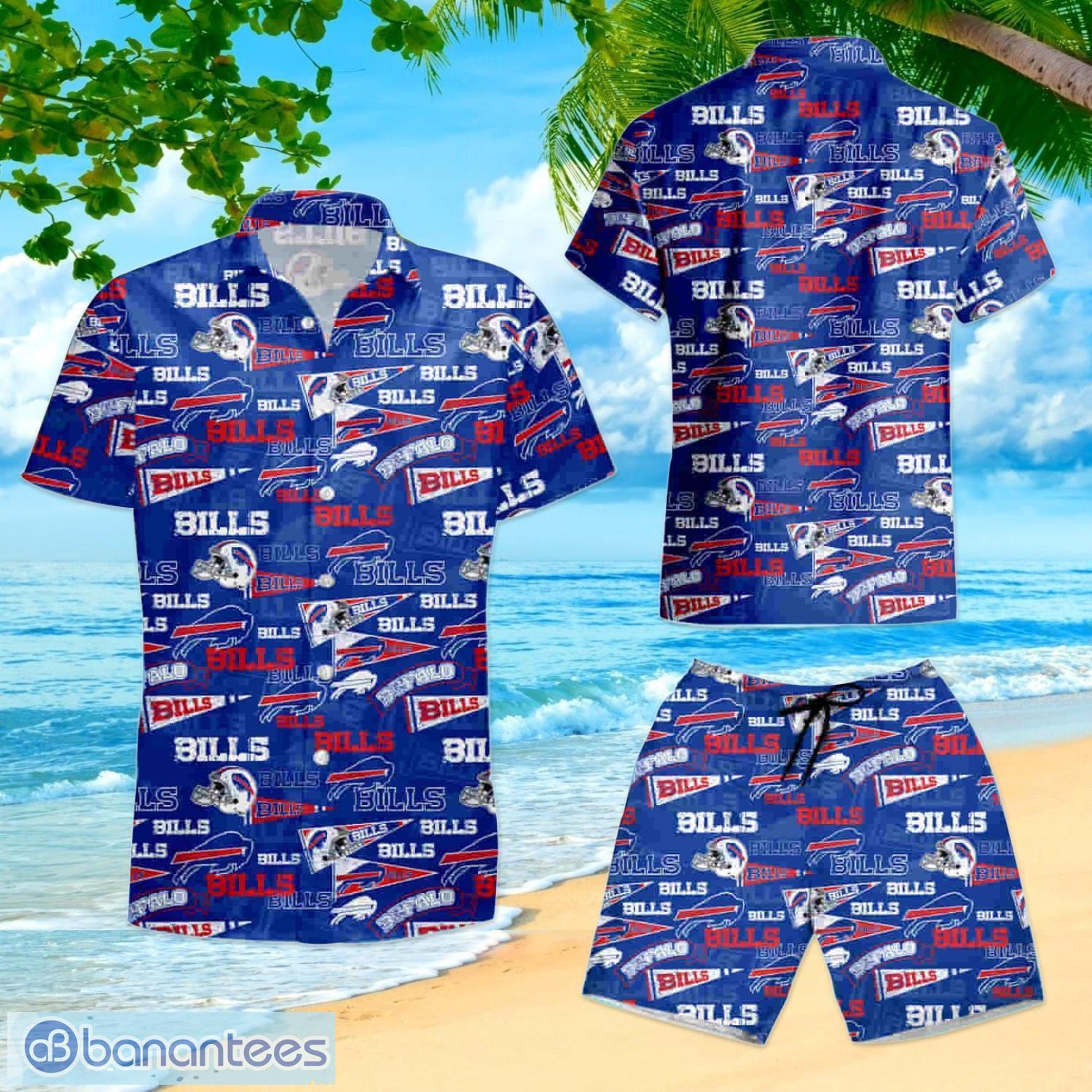 Buffalo Bills Retro Aop Hawaiian Shirt And Shorts Happy Summer Gift For  Fans - Banantees