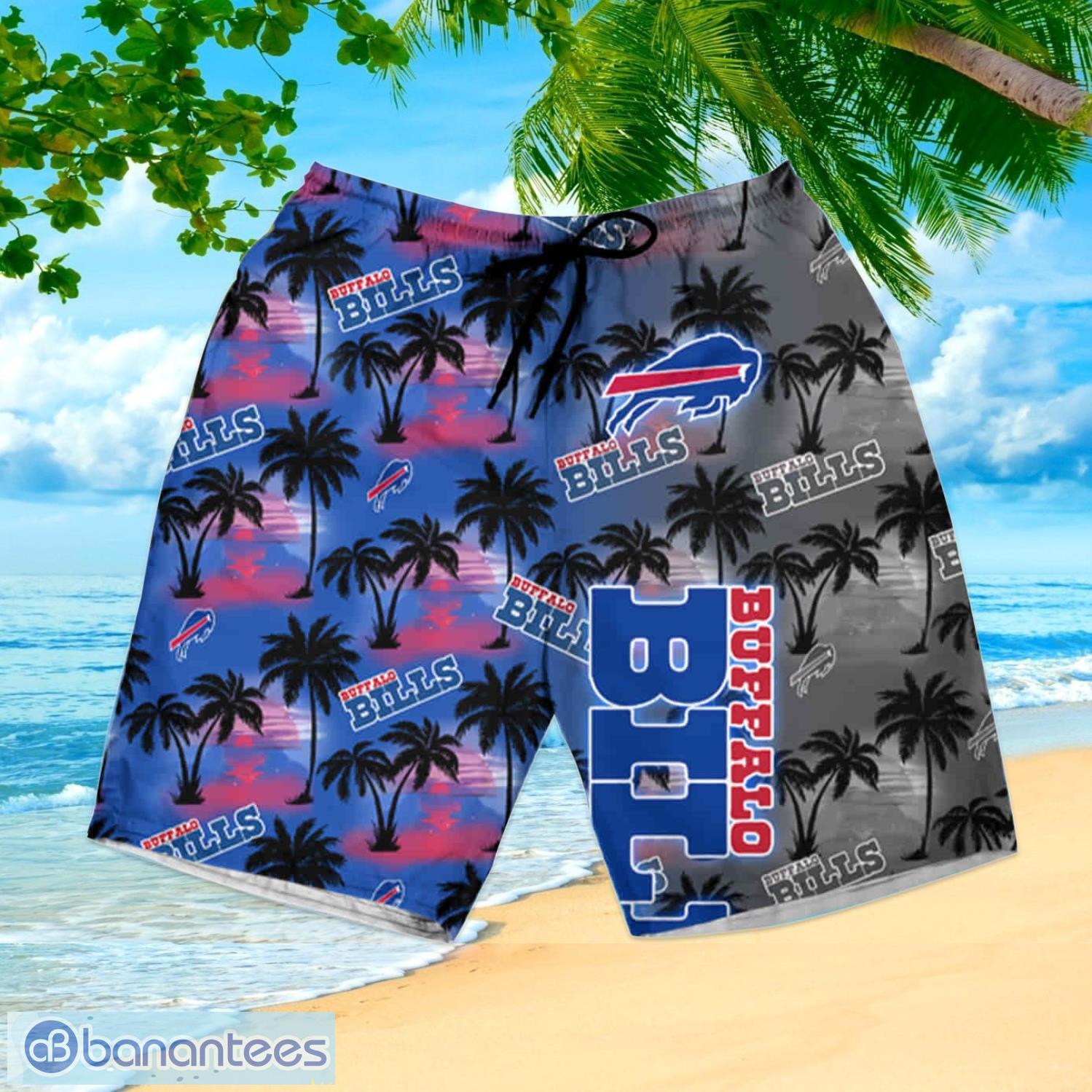 Buffalo Bills Hawaiian Button Up Hawaiian Shirt And Shorts Happy Summer  Gift For Fans - Banantees