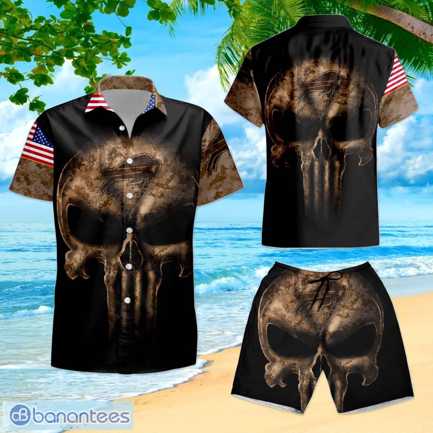 Nfl Buffalo Bills 2023 Summer Hawaiian Shirt And Shorts - Banantees