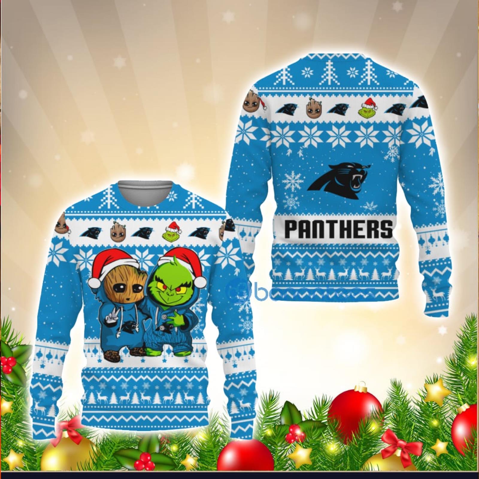 Carolina Panthers Womens Christmas Sweater – Ugly Christmas Sweater Party