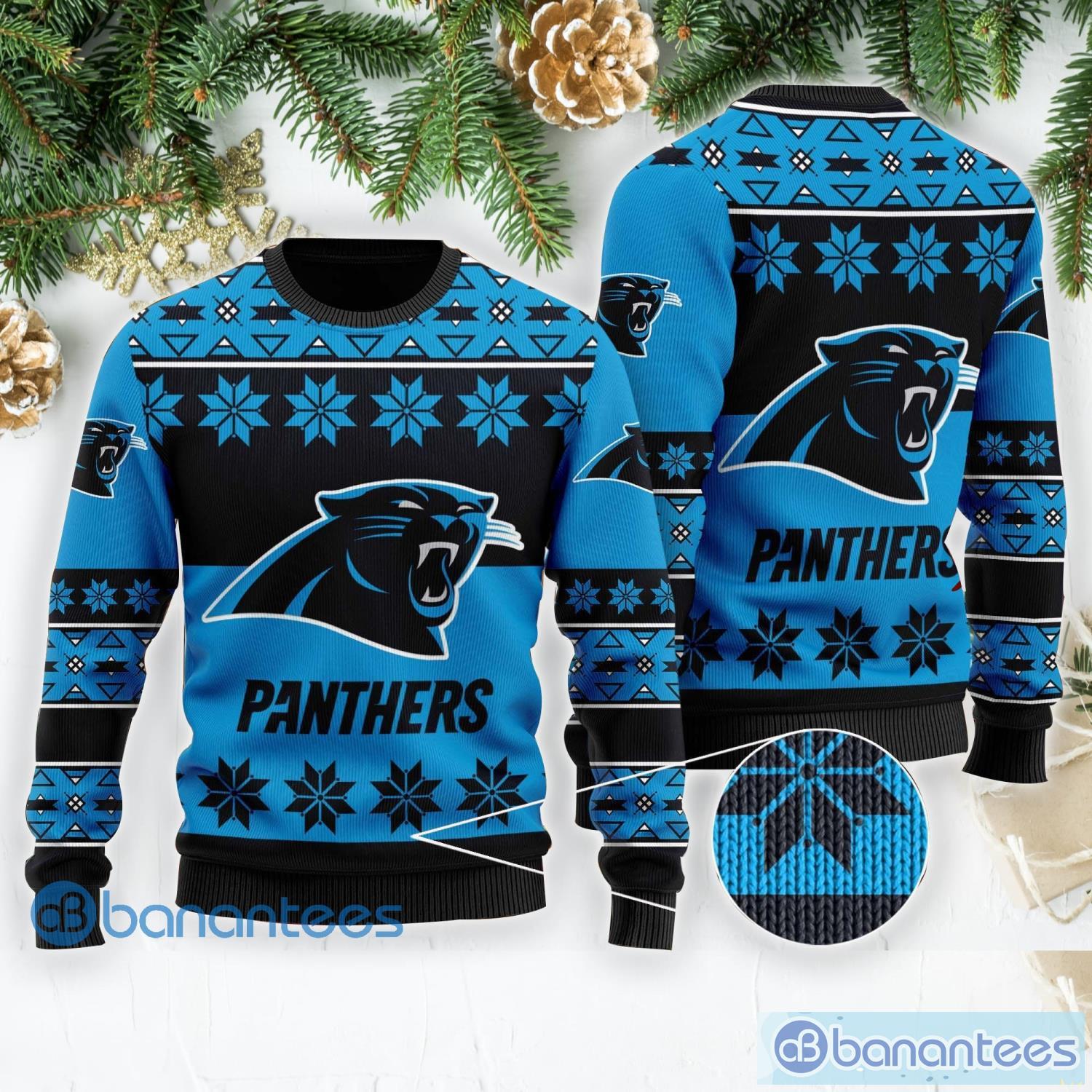 Carolina Panthers Basic Ugly Christmas Sweater For Fans - Banantees