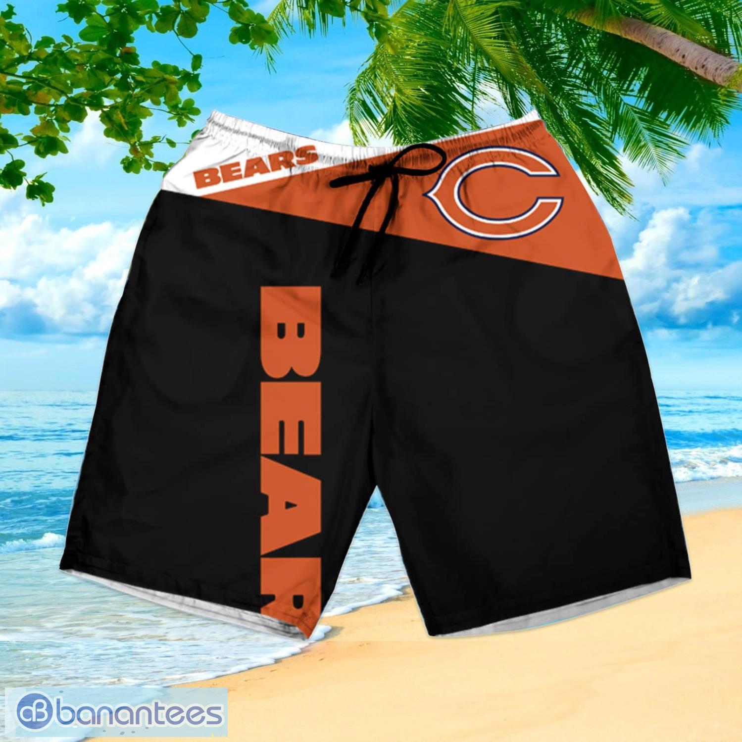 Chicago Bears Hawaiian Shorts and Shirt Summer Beach Shirt Full Over Print  - Banantees