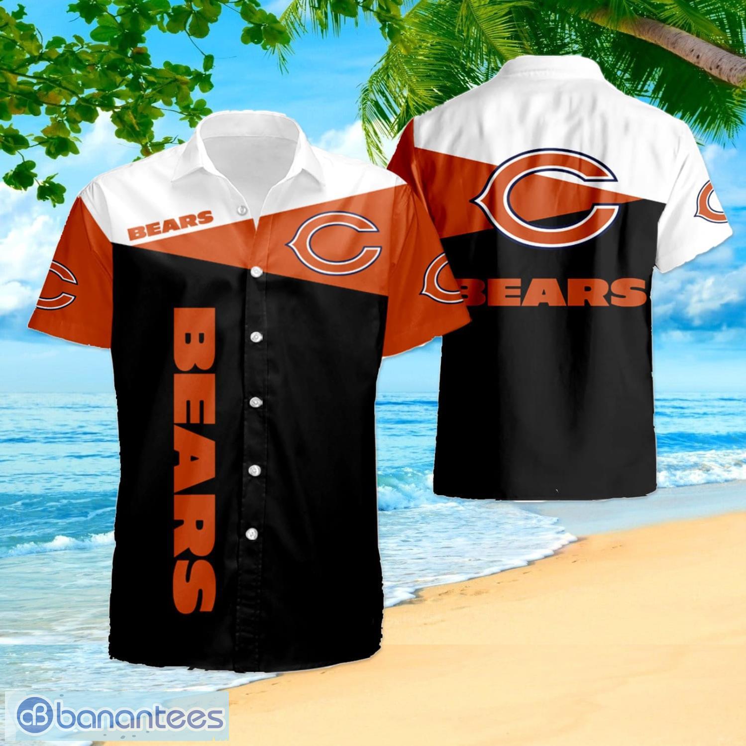 NFL Chicago Bears Logo Hot Hawaiian Shirt Gift For Men And Women Color  White - Banantees