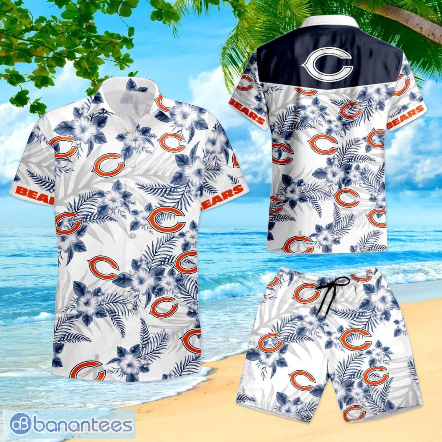 chicago bears floral shirt