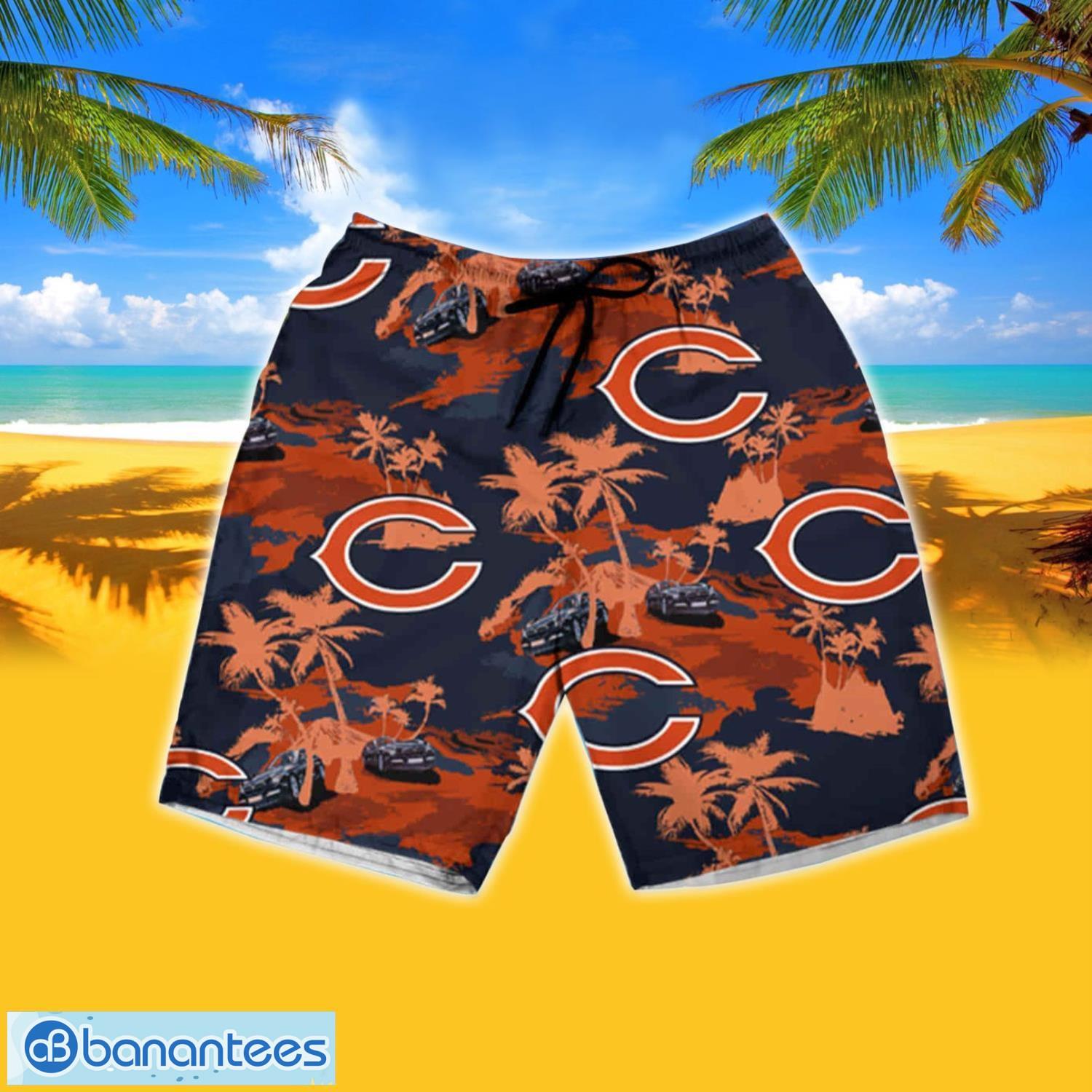 Chicago Bears Hawaiian Shorts and Shirt Summer Beach Shirt Full Over Print  - Banantees