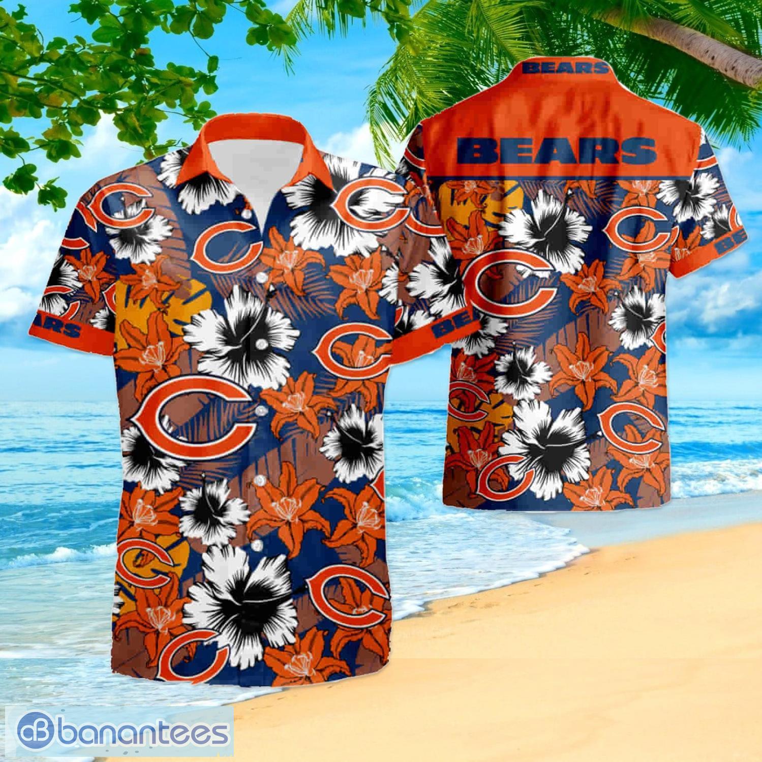 Chicago Bears NFL Custom Name Hawaiian Shirt Summer Shirt - Banantees