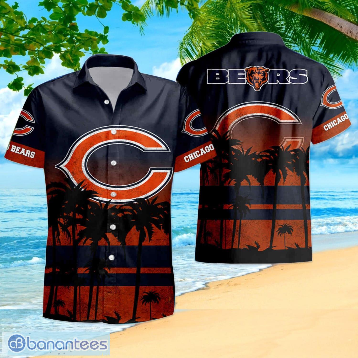 Chicago Bears NFL Custom Name Hawaiian Shirt Summer Shirt - Banantees