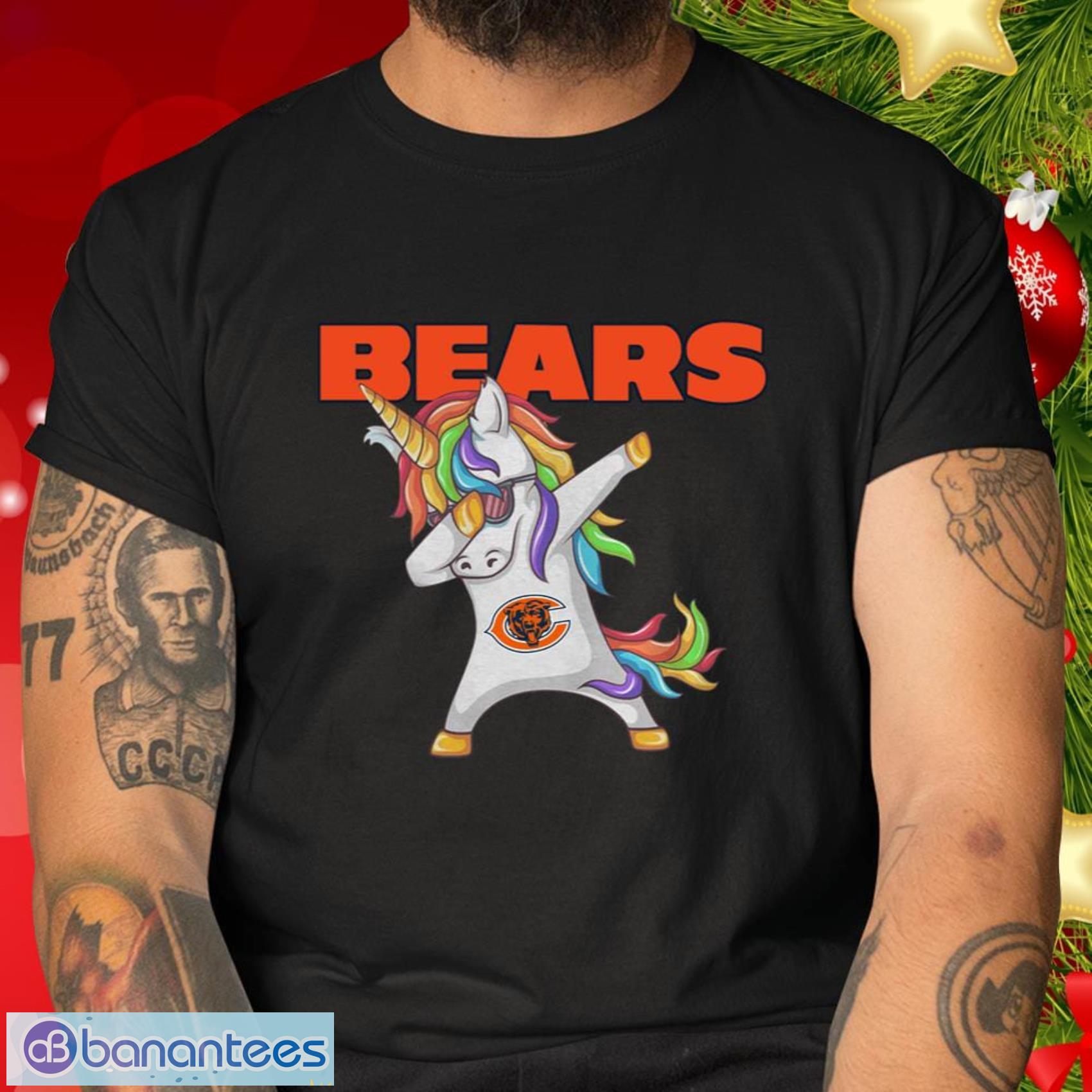 Chicago Bears NFL Football Funny Unicorn Dabbing Sports For Fans T