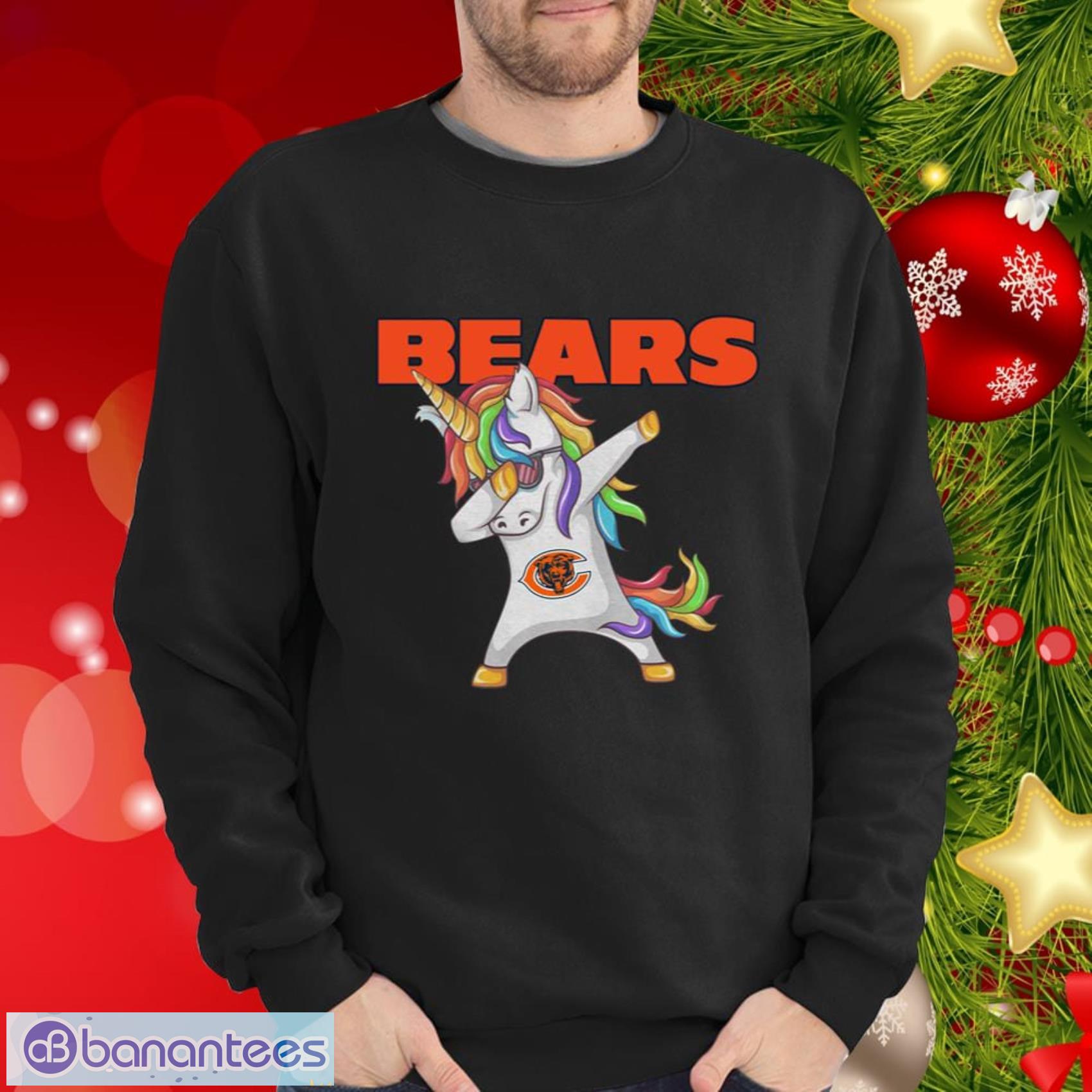 Chicago Bears NFL Football Funny Unicorn Dabbing Sports T Shirt - Banantees