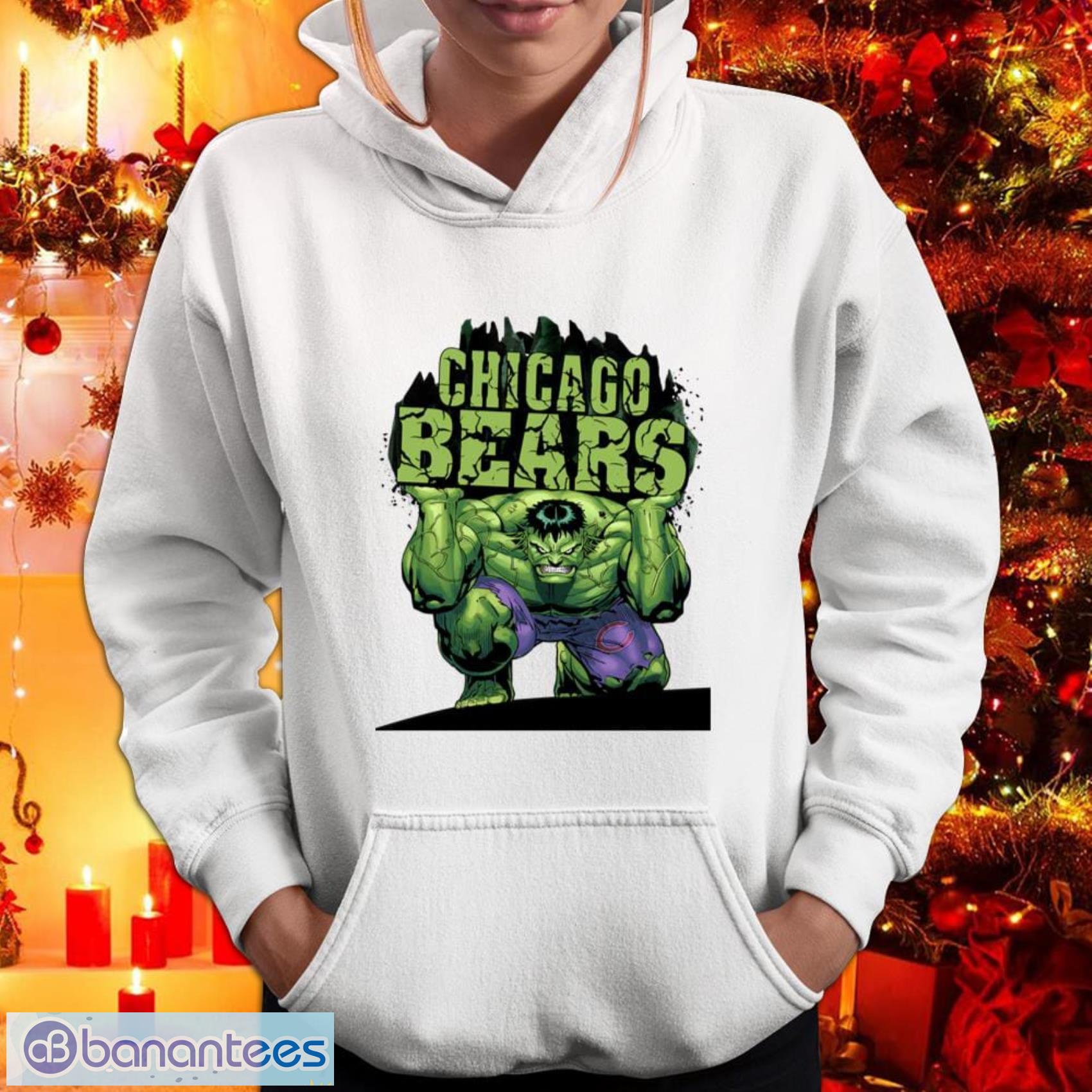 Chicago Bears NFL Football Incredible Hulk Marvel Avengers Sports Youth  Hoodie