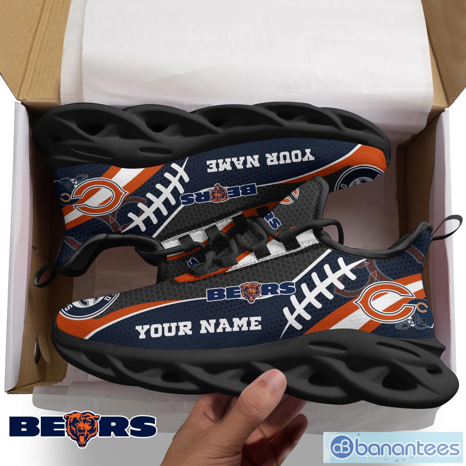 Chicago Bears Personalized Name NFL Max Soul Shoes Men And Women