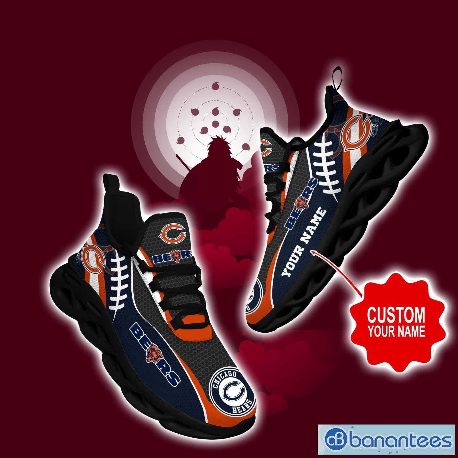 Chicago Bears Personalized Name NFL Max Soul Shoes Men And Women