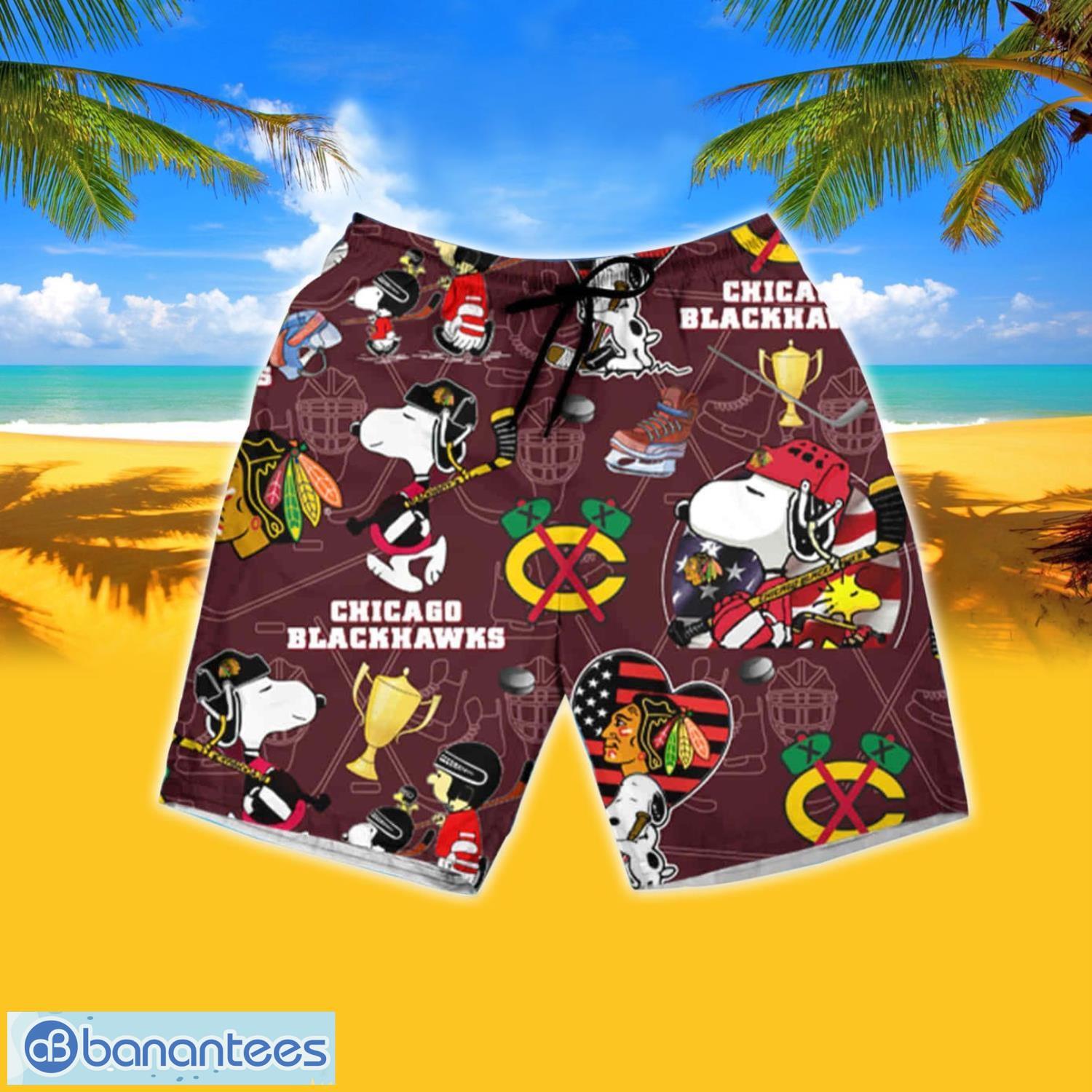 Chicago Blackhawks Hawaiian Shirts, Beach Short