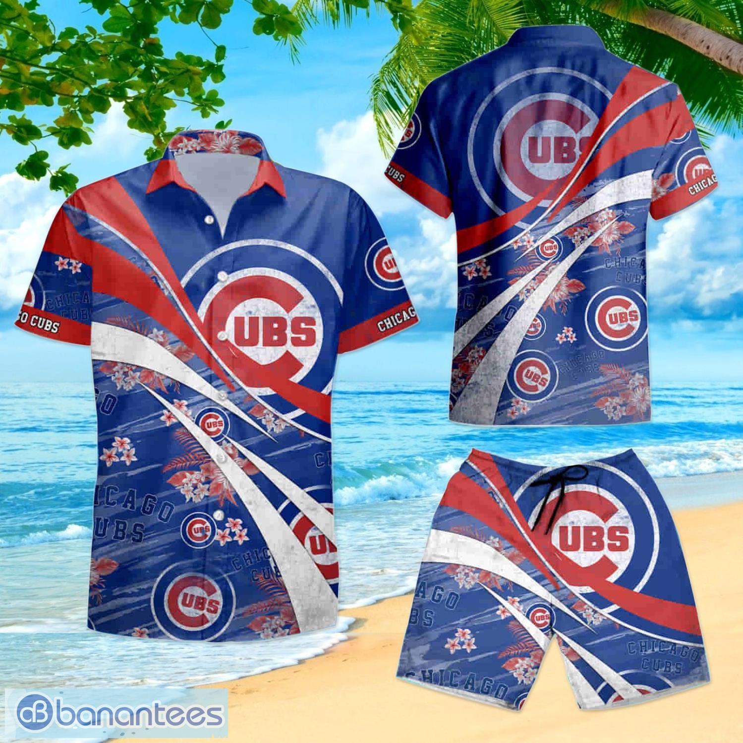 Chicago Cubs Hawaiian With Floral Summer Vacation Hawaiian Shirt And Shorts  Happy Summer Gift For Fans - Banantees