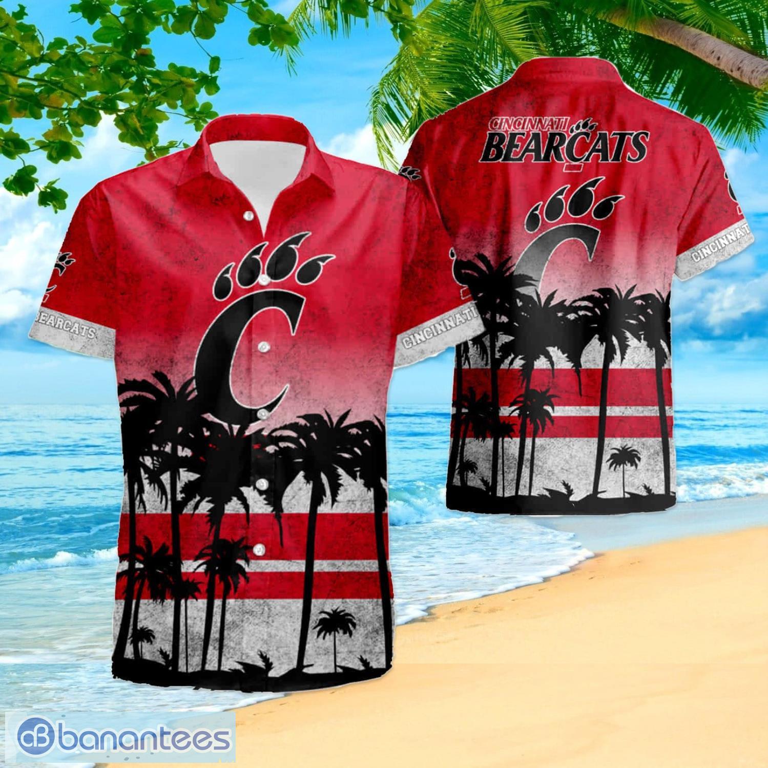 NCAA Cincinnati Bearcats Red Black Hawaiian Shirt V2 Aloha Shirt
