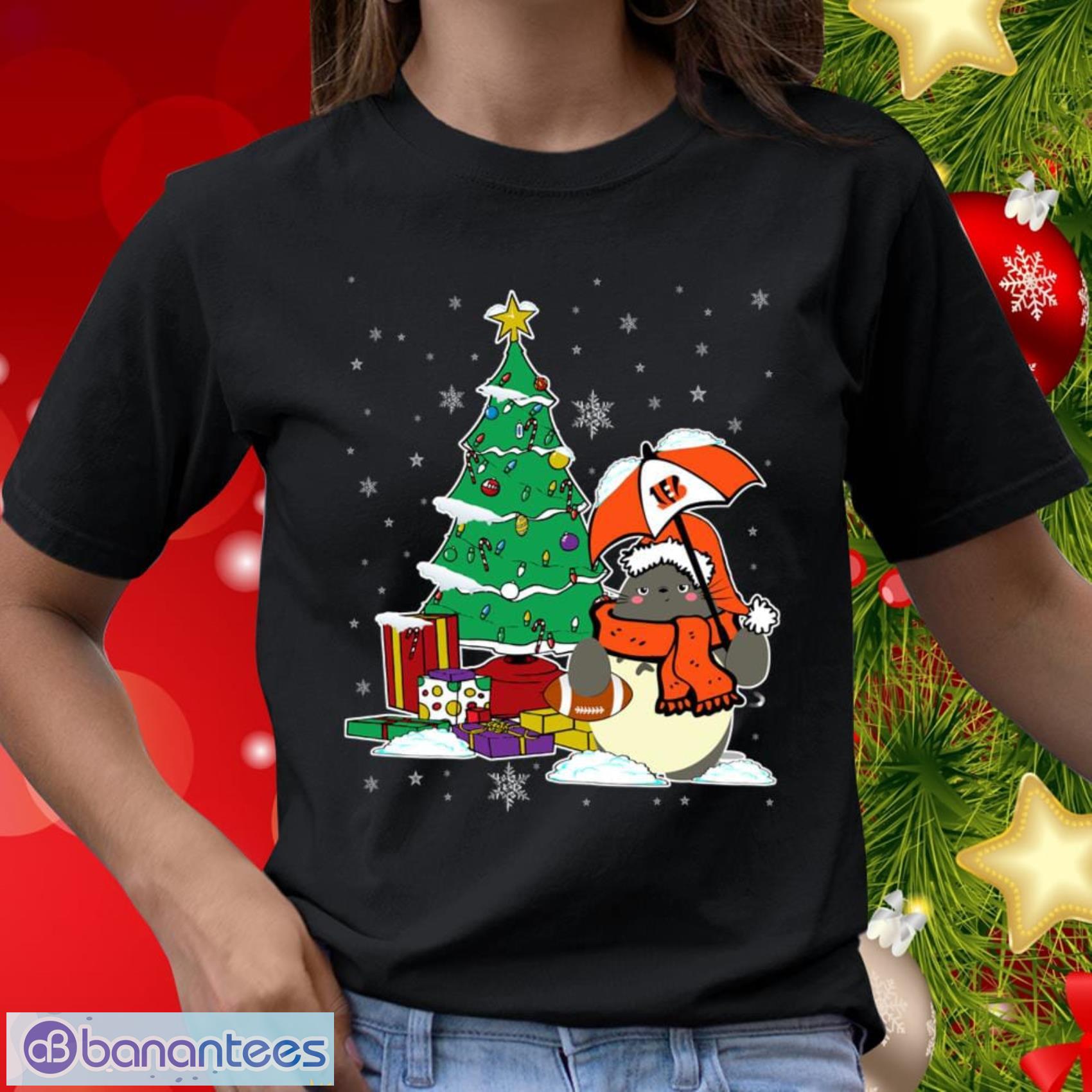 Cincinnati Bengals NFL Football Cute Tonari No Totoro Christmas Sports T- Shirt