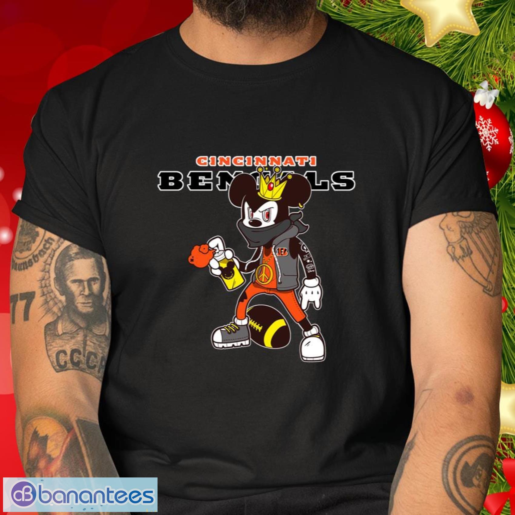 Disney Fanatics Cincinnati Bengals Mickey Mouse Themed Shirt, Unique Bengals  Gifts in 2023