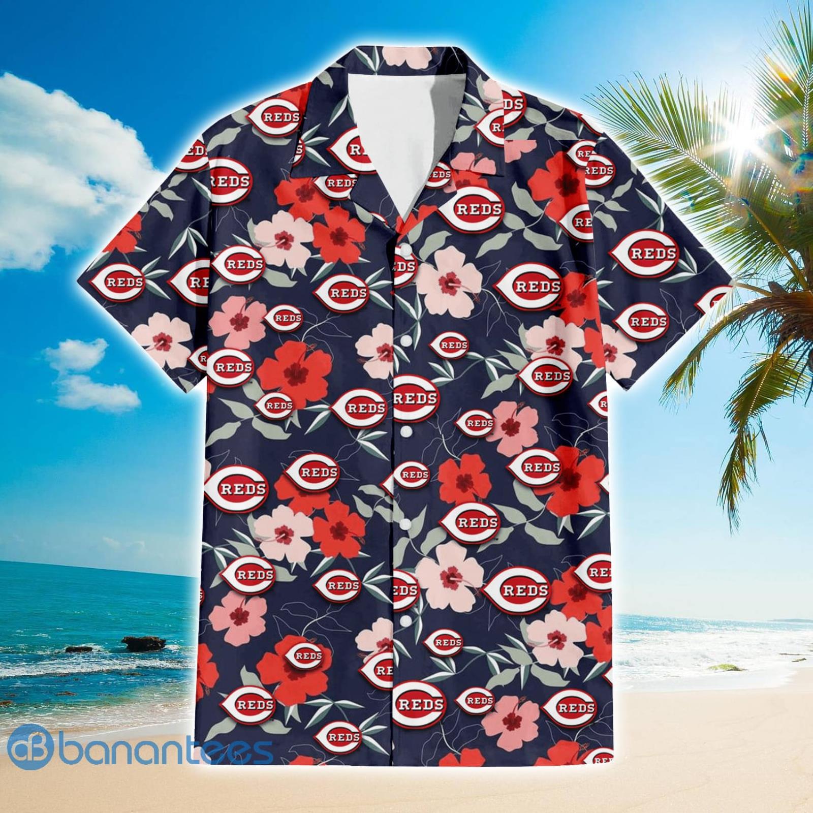 Personalized Cincinnati Reds Baseball All Over Print 3D Hawaiian Shirt -  White - T-shirts Low Price