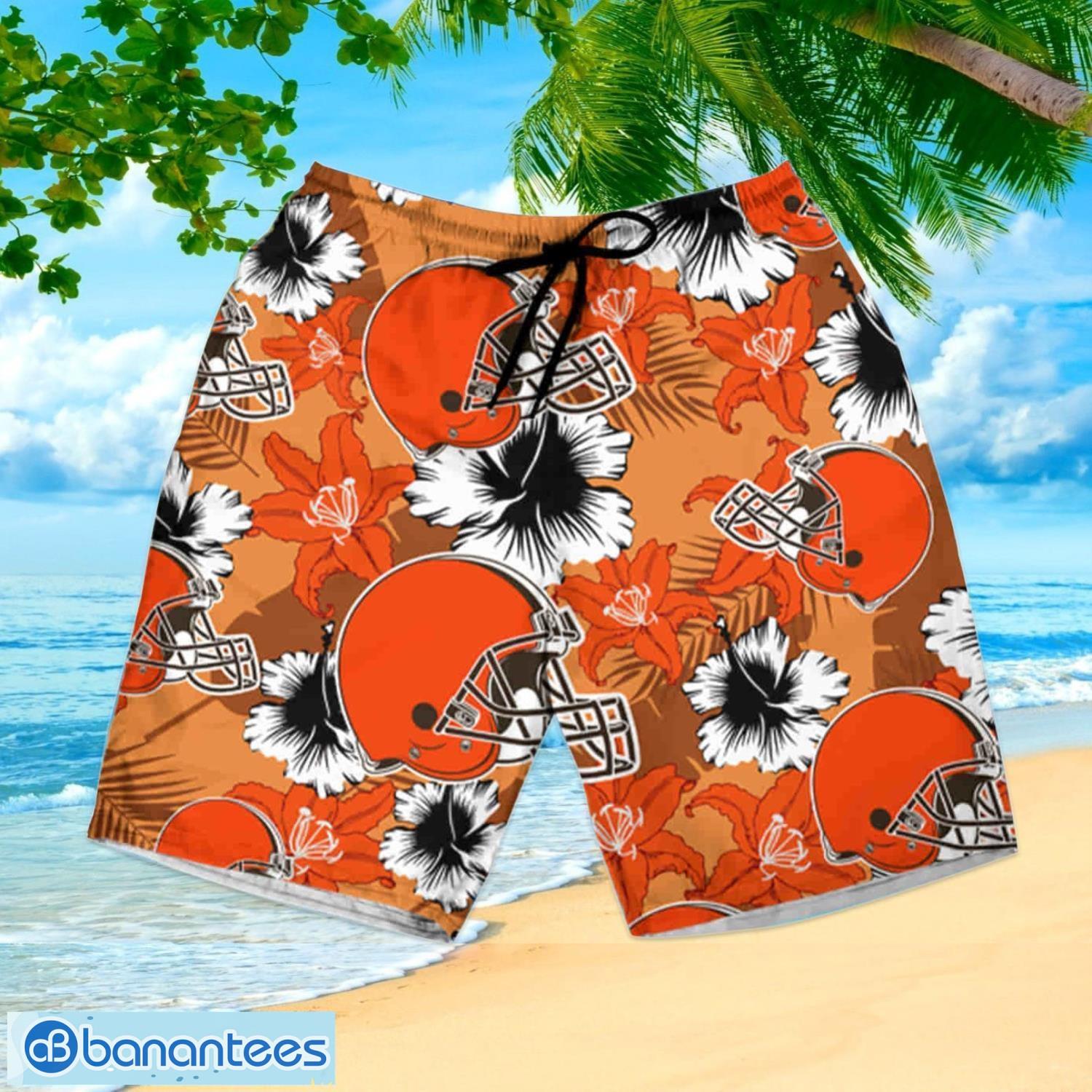 NFL Cleveland Browns Hawaiian Shirt Short Cool Like - Trendy Aloha