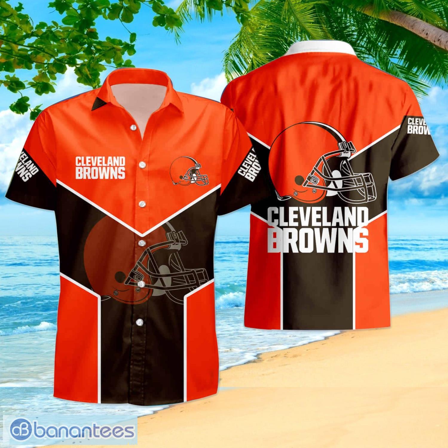 Cleveland Browns Nfl Hawaiian Shirt And Shorts Happy Summer Gift For Fans -  Banantees