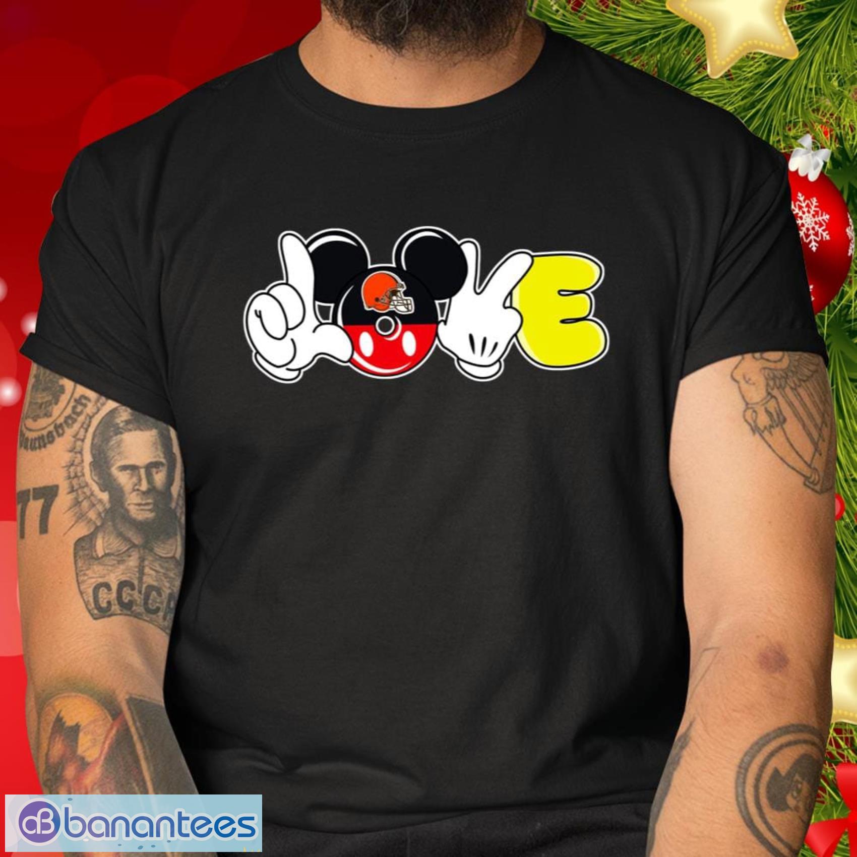 Cleveland Browns NFL Football Love Mickey Disney Sports T Shirt