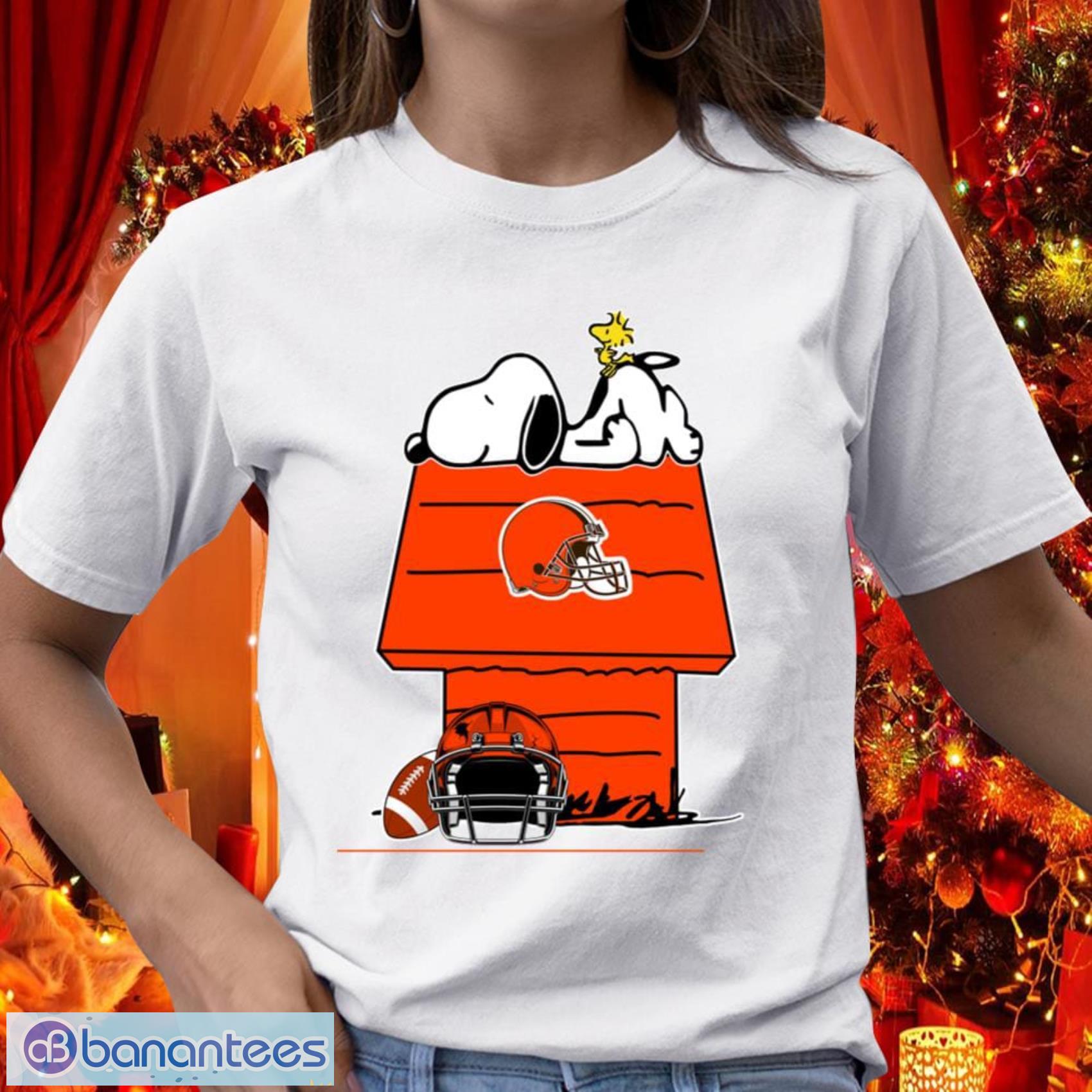 Cleveland Browns NFL Football Snoopy Woodstock The Peanuts Movie T