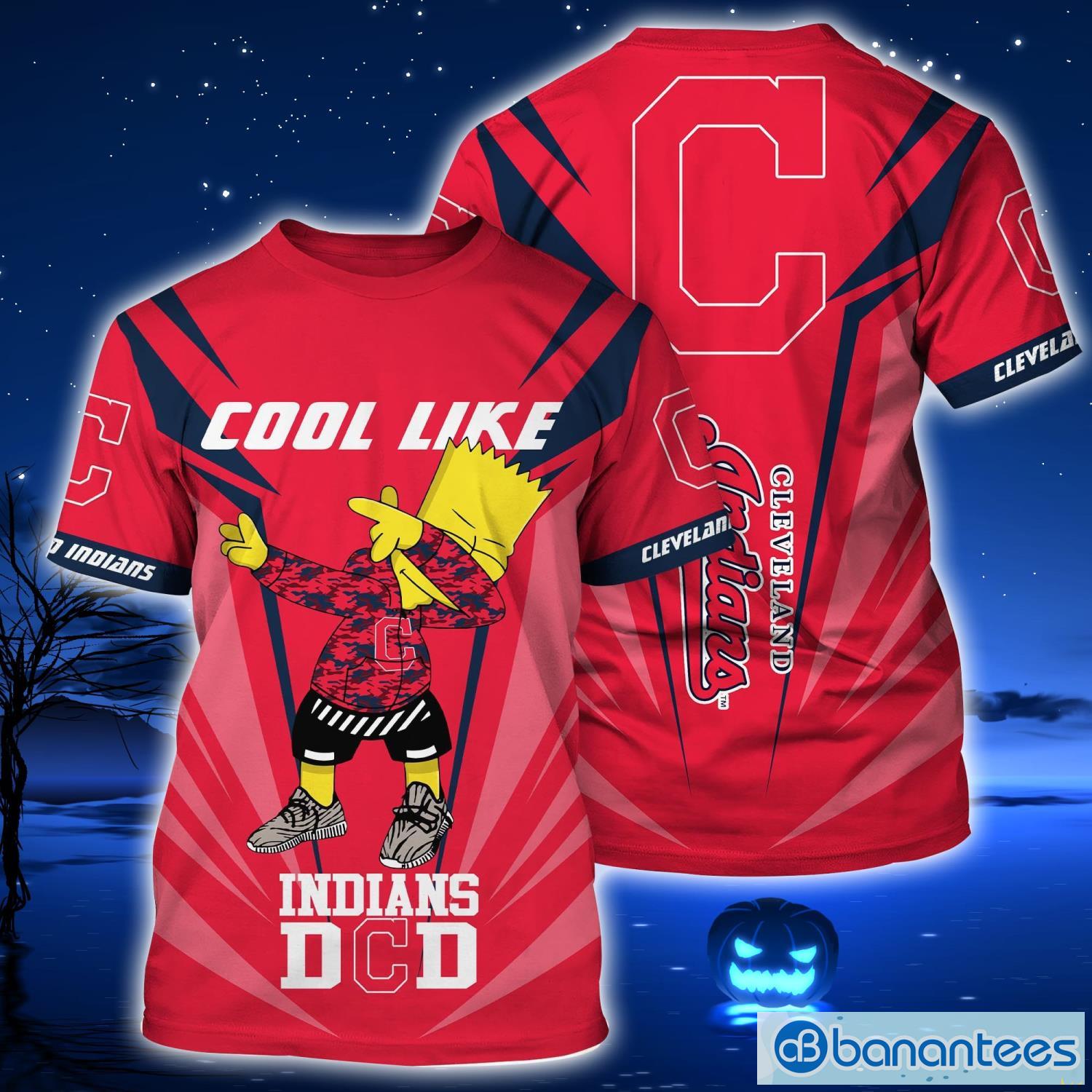 Cleveland Indians Sport Fans 3D T-Shirt Gift For Dad - Banantees
