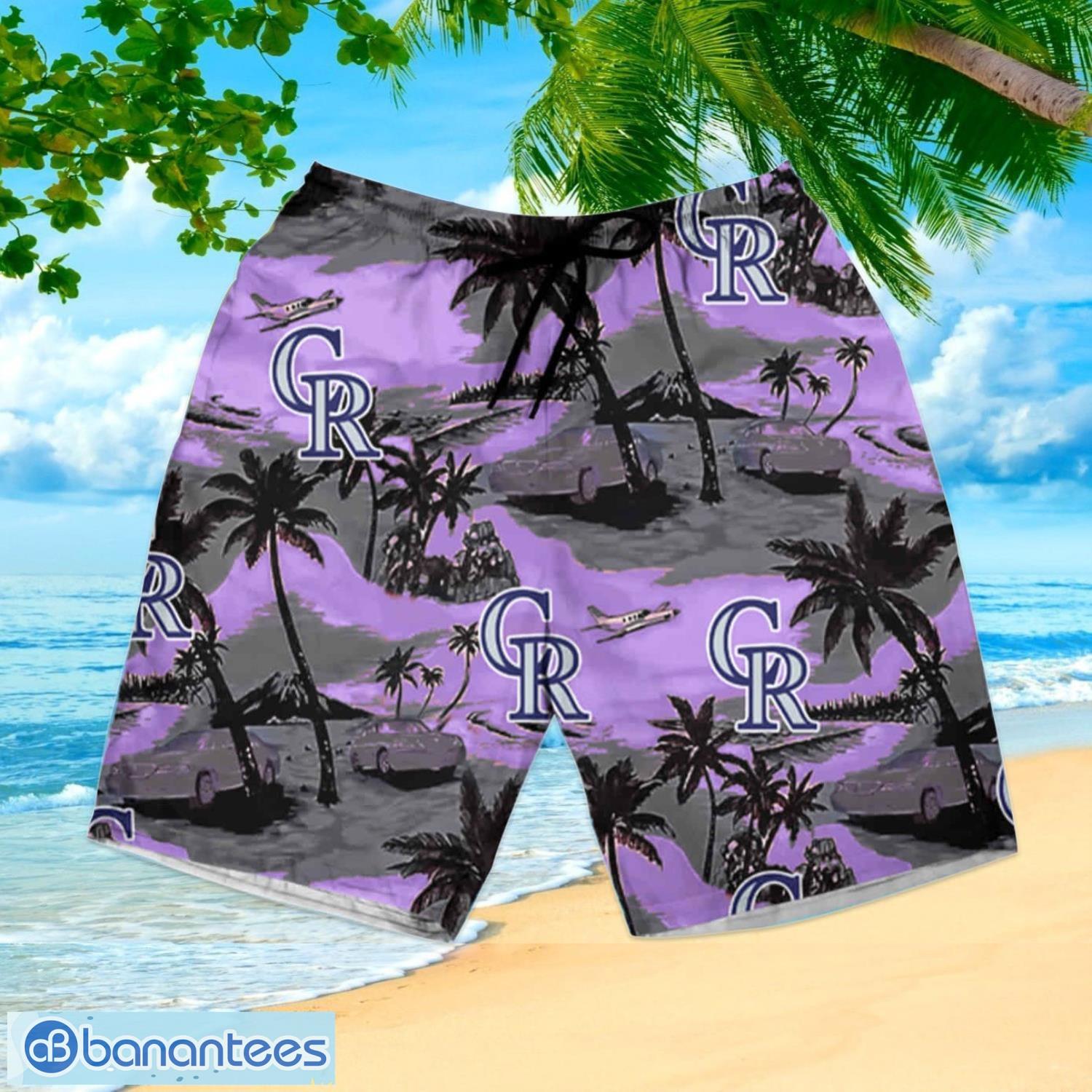 Colorado Rockies Mlb Tommy Bahama Summer Hawaiian Shirt And Short